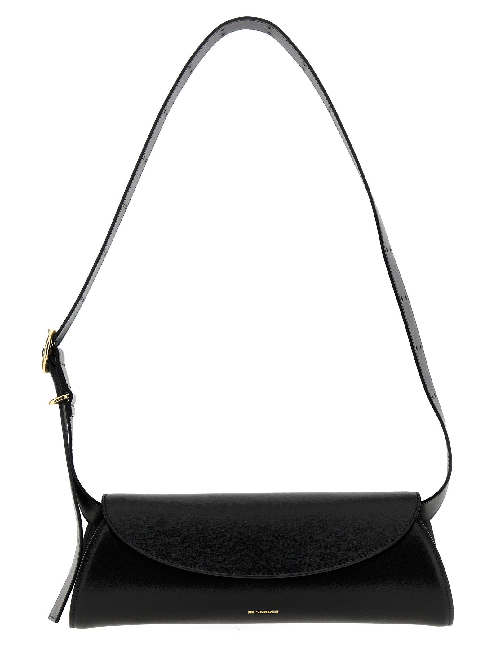 Jil Sander Cannolo Small Shoulder Bag Black