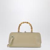 Jil Sander Small Goji Bamboo Leather Shoulder Bag White