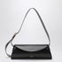 Jil Sander Large Cannolo Leather Shoulder Bag Black