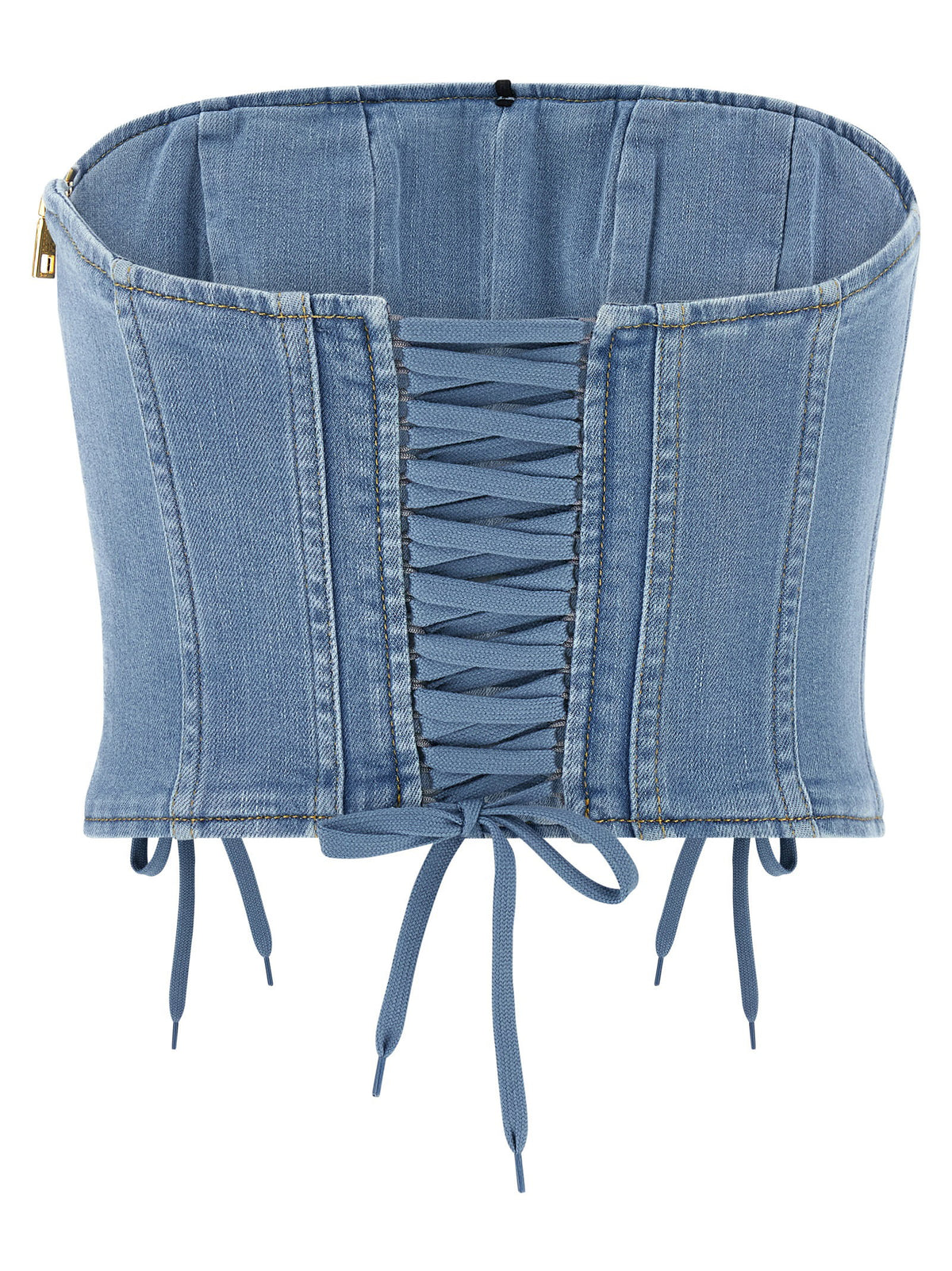 Elisabetta Franchi Bustier Top Light blue