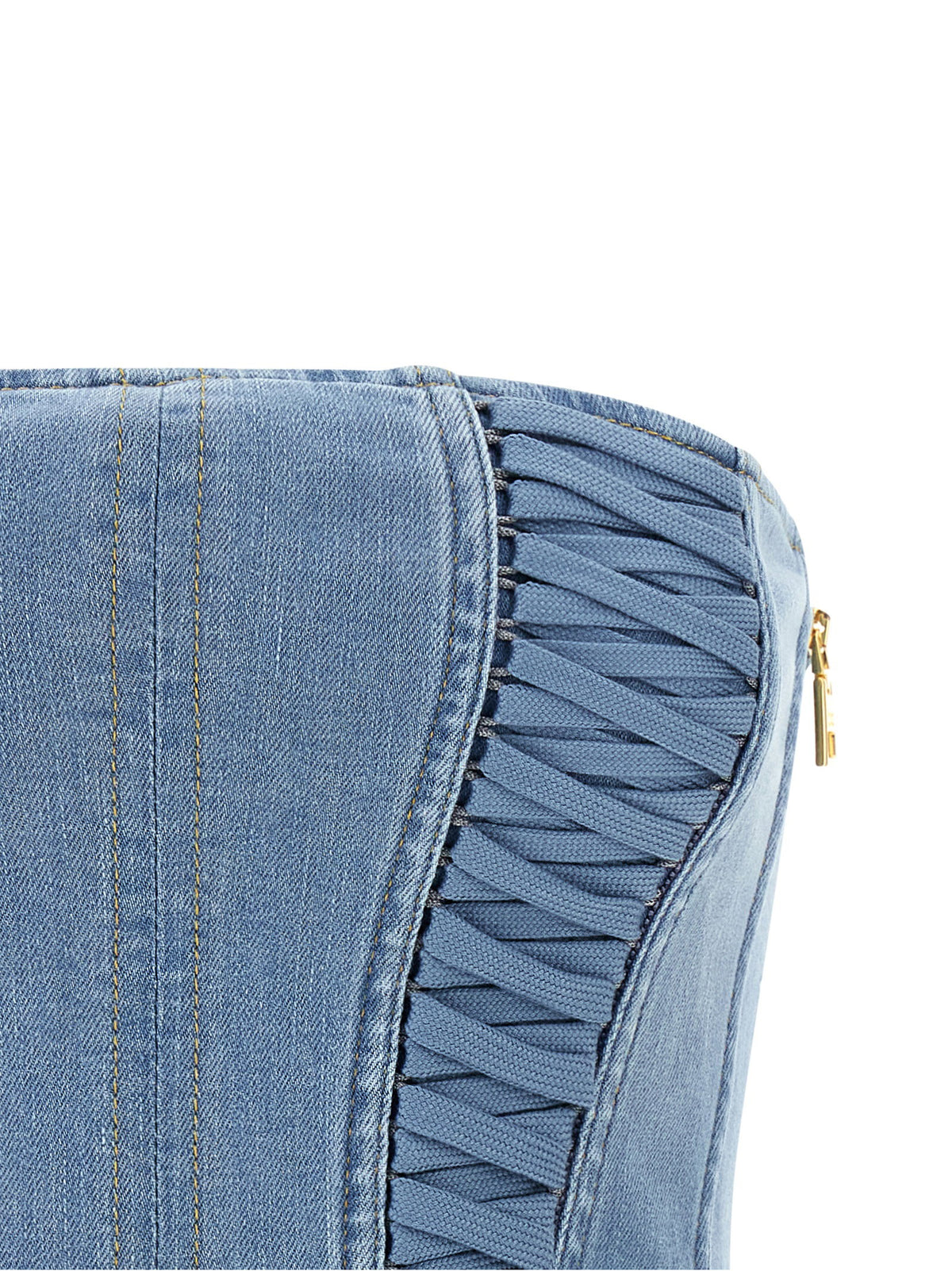 Elisabetta Franchi Bustier Top Light blue