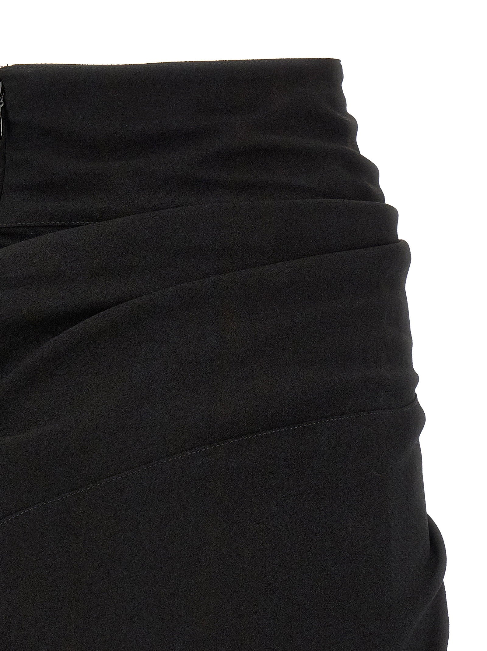 Isabel Marant Sabrina Skirt With Asymmetrical Draping Black