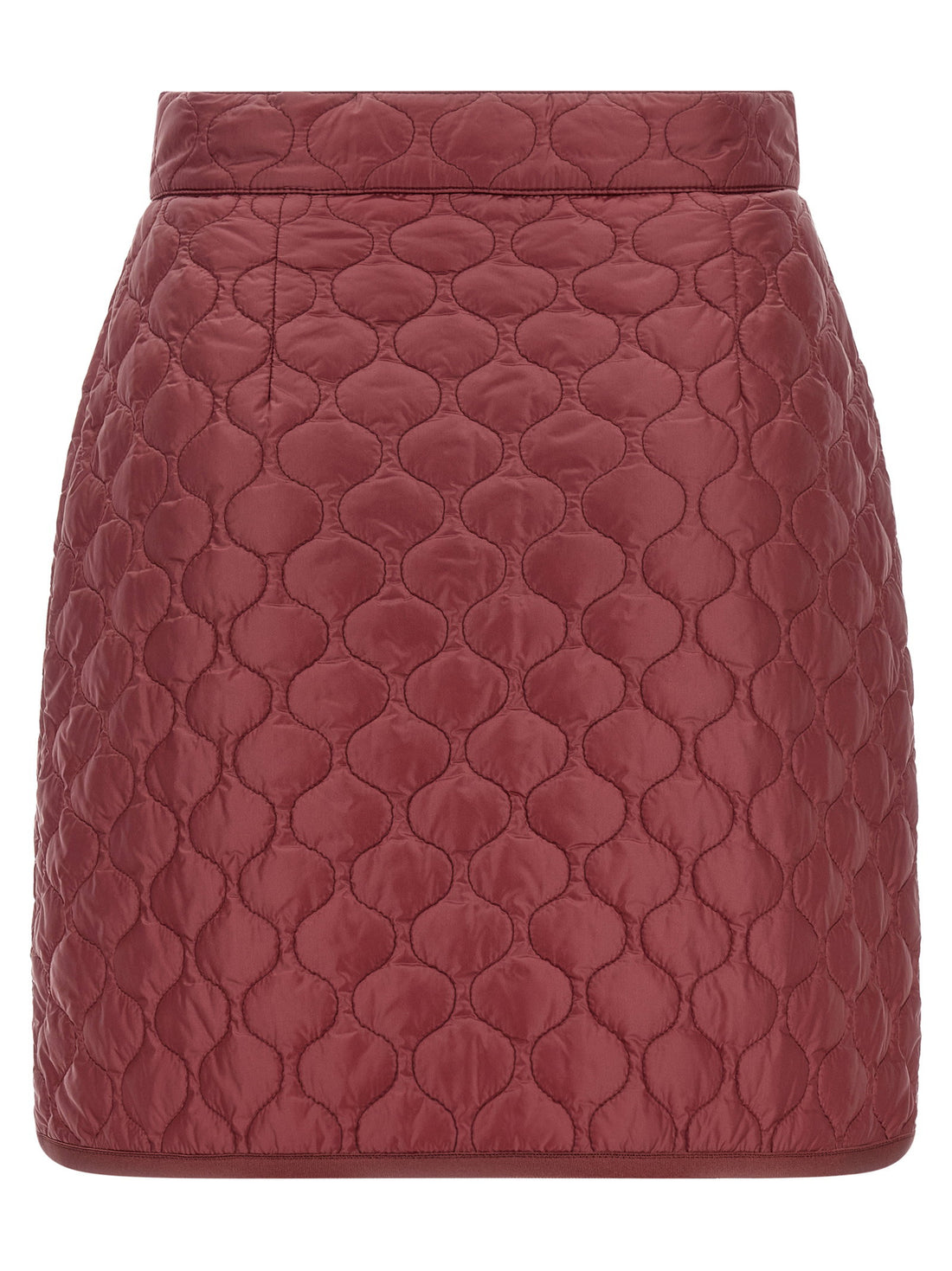 Moncler Square Quilting Skirt Bordeaux