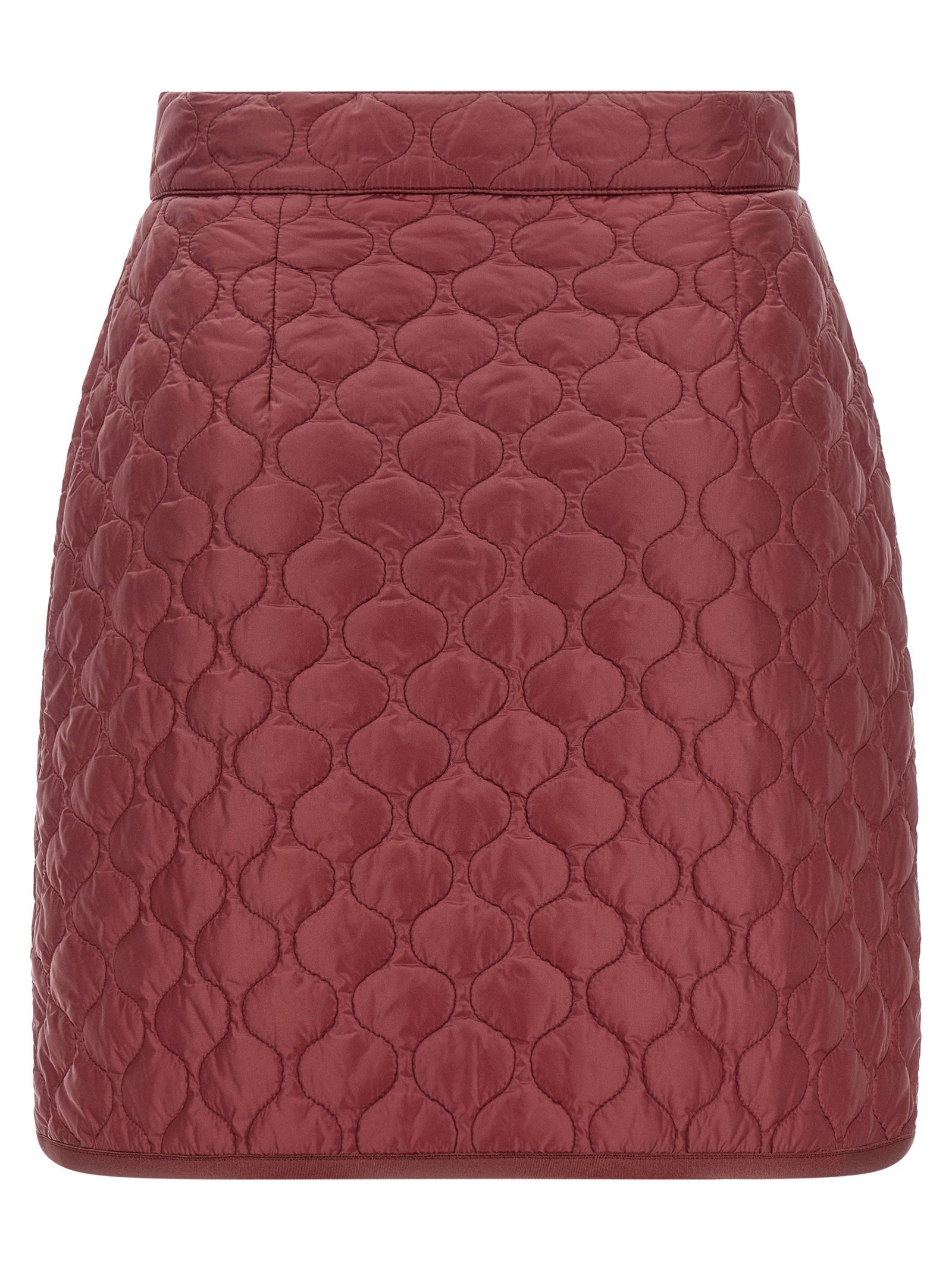 Moncler Square Quilting Skirt Bordeaux