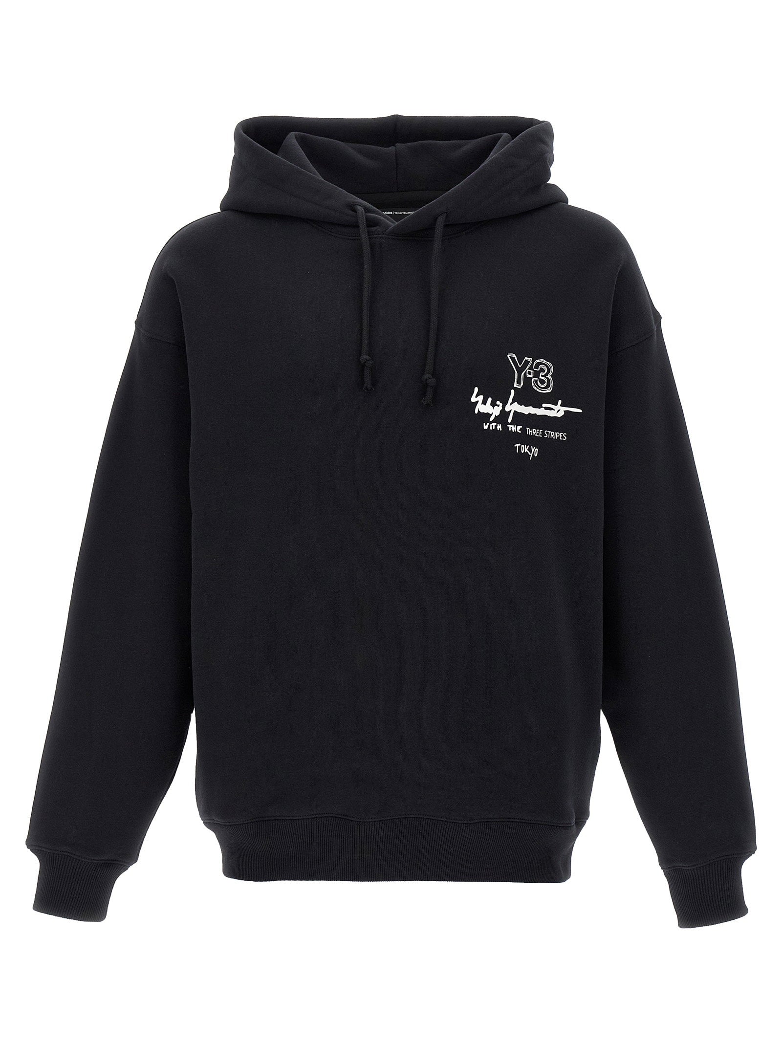 Y-3 Graphic Ft Hoodie Black