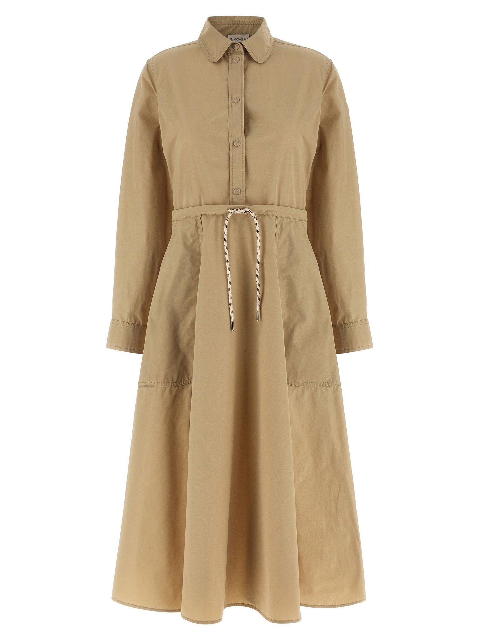 Moncler Chemisier Dress Beige