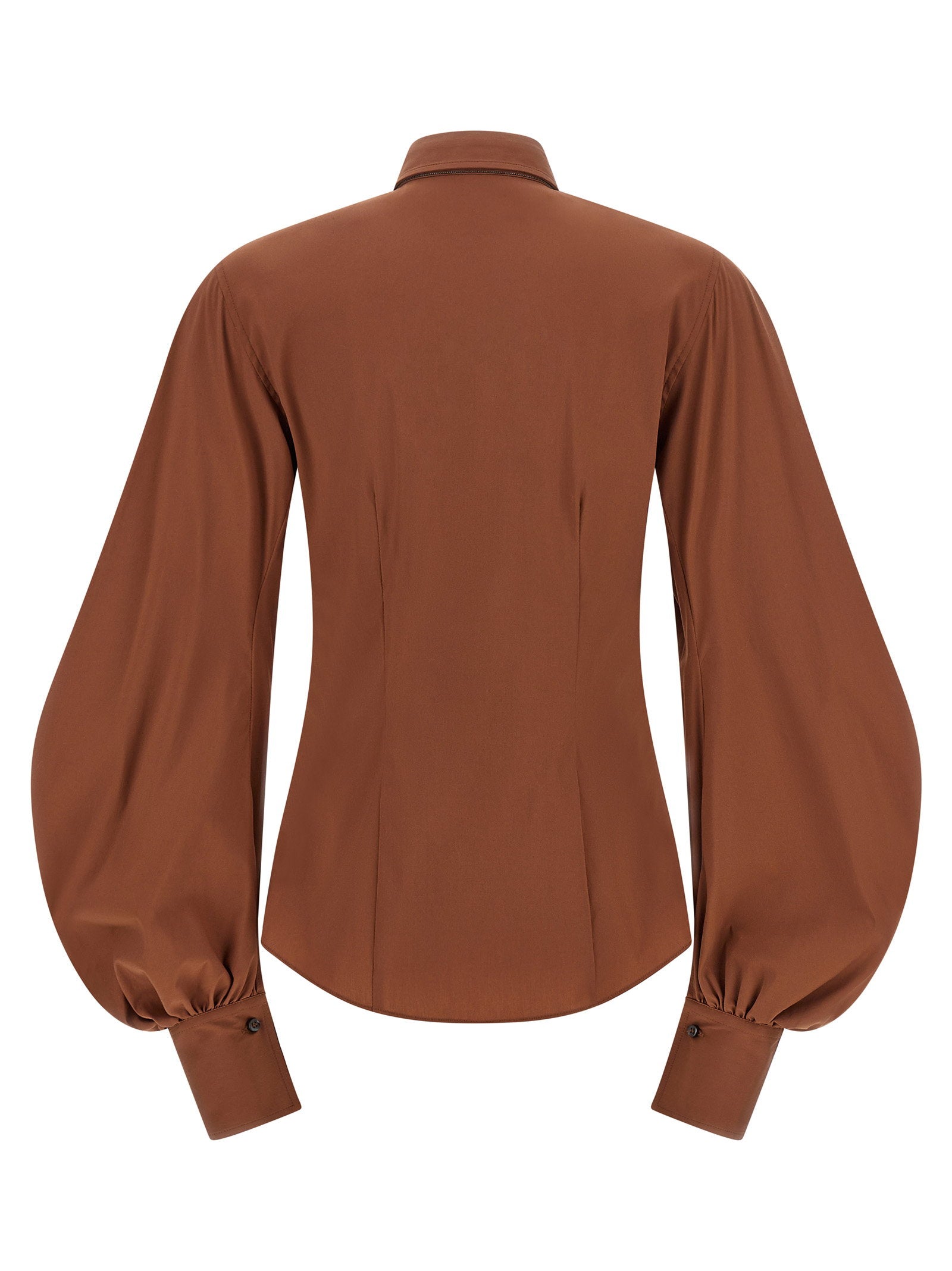 Brunello Cucinelli Poplin Shirt Brown