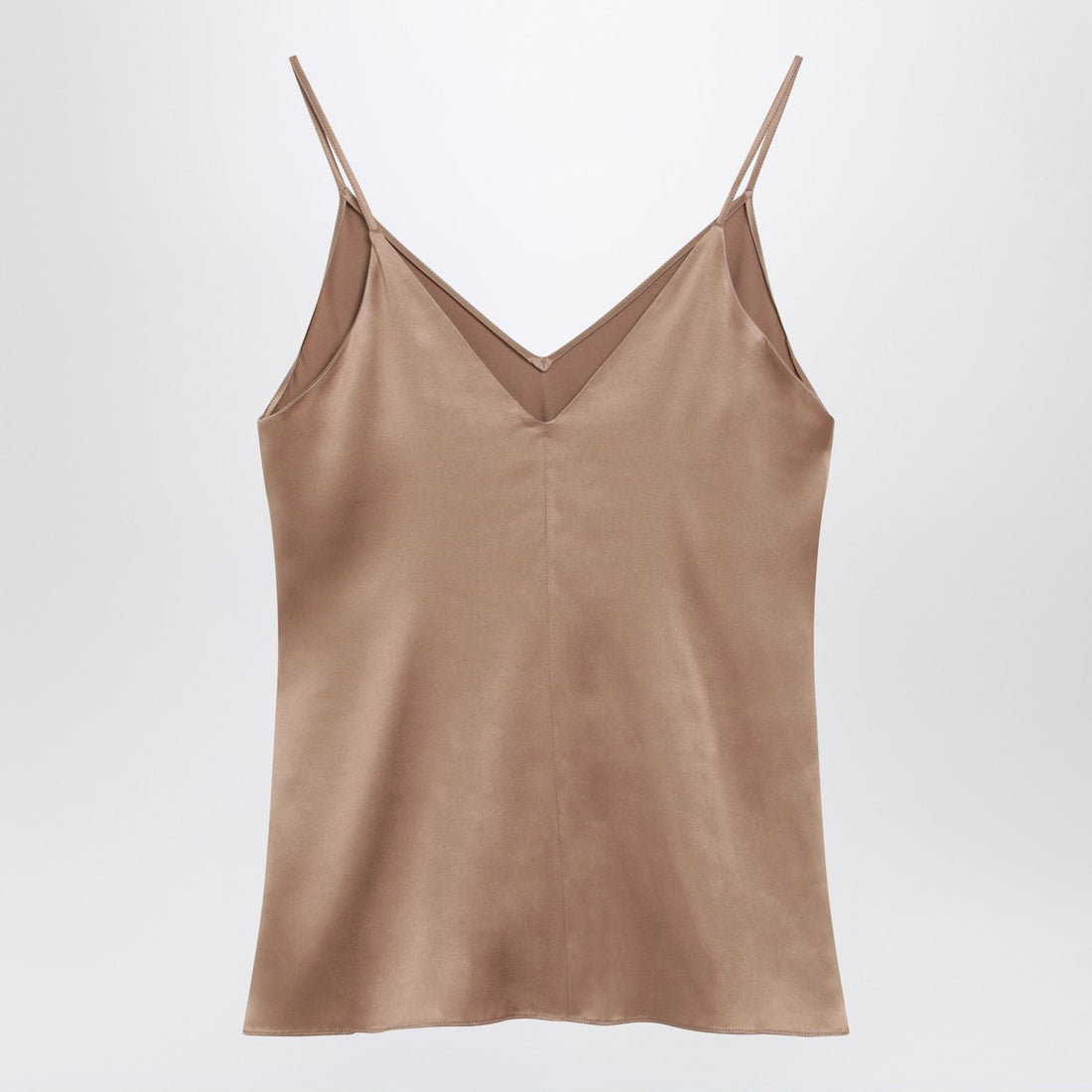 Brunello Cucinelli Silk Blend Tank Top Beige