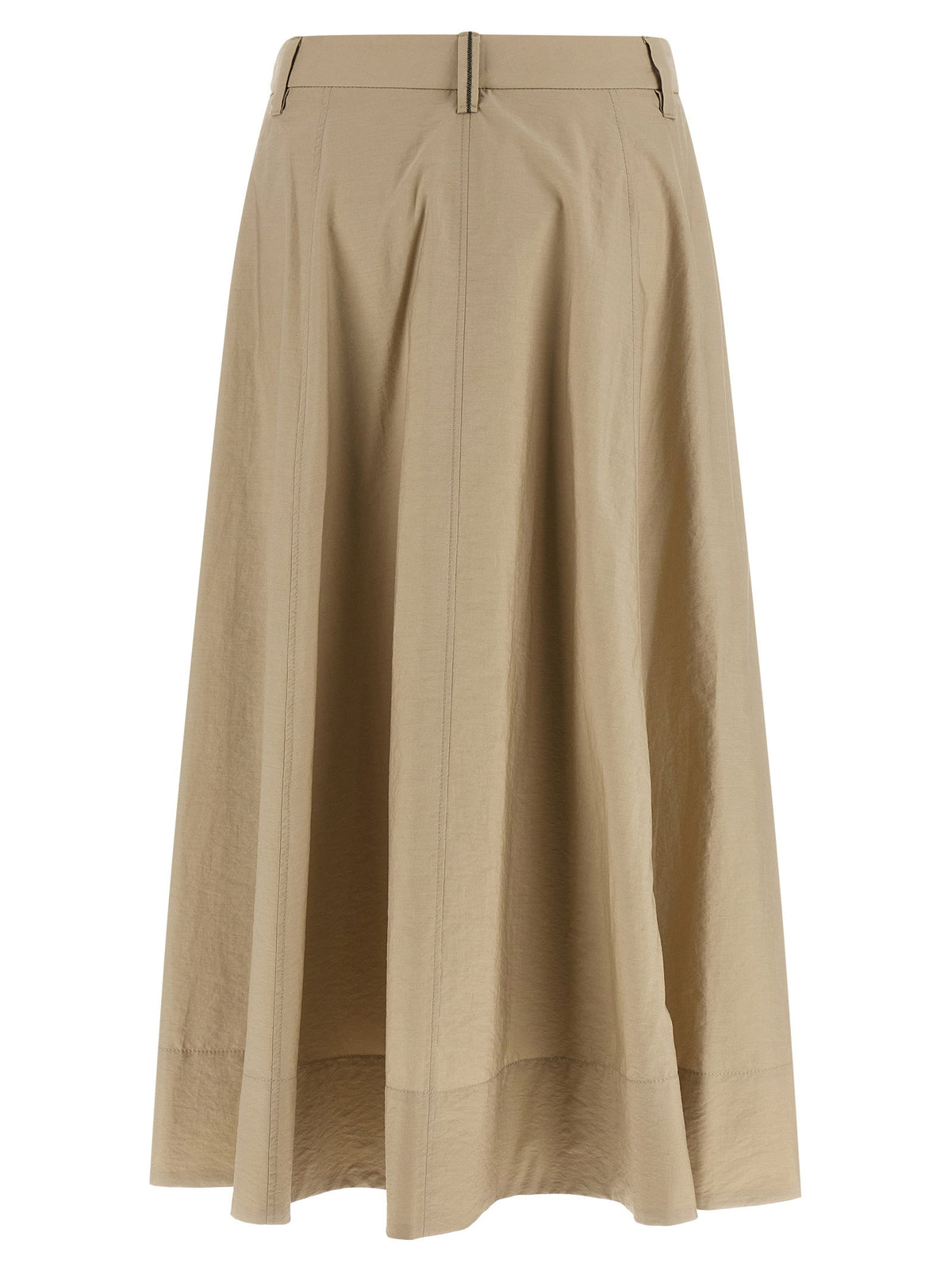 Brunello Cucinelli Cotton Skirt Beige