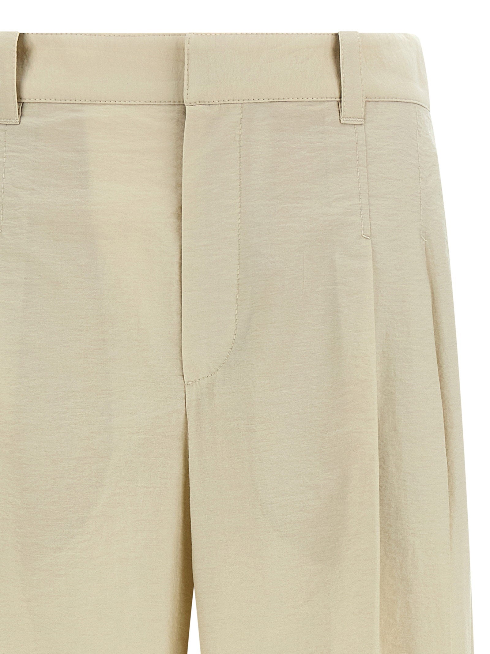 Brunello Cucinelli Cotton Trousers White
