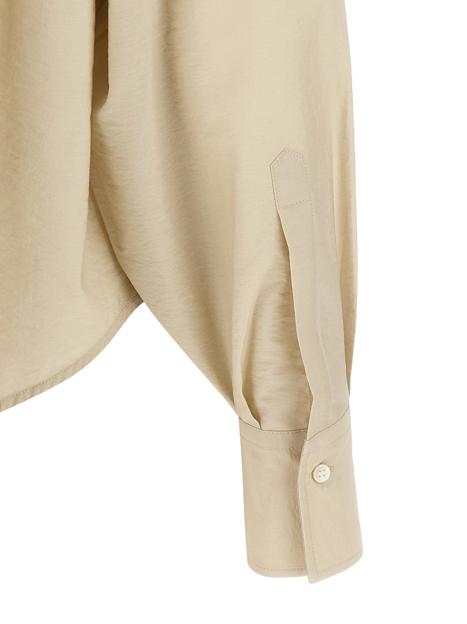 Brunello Cucinelli Dazzling Seabed Embroidery Shirt Beige