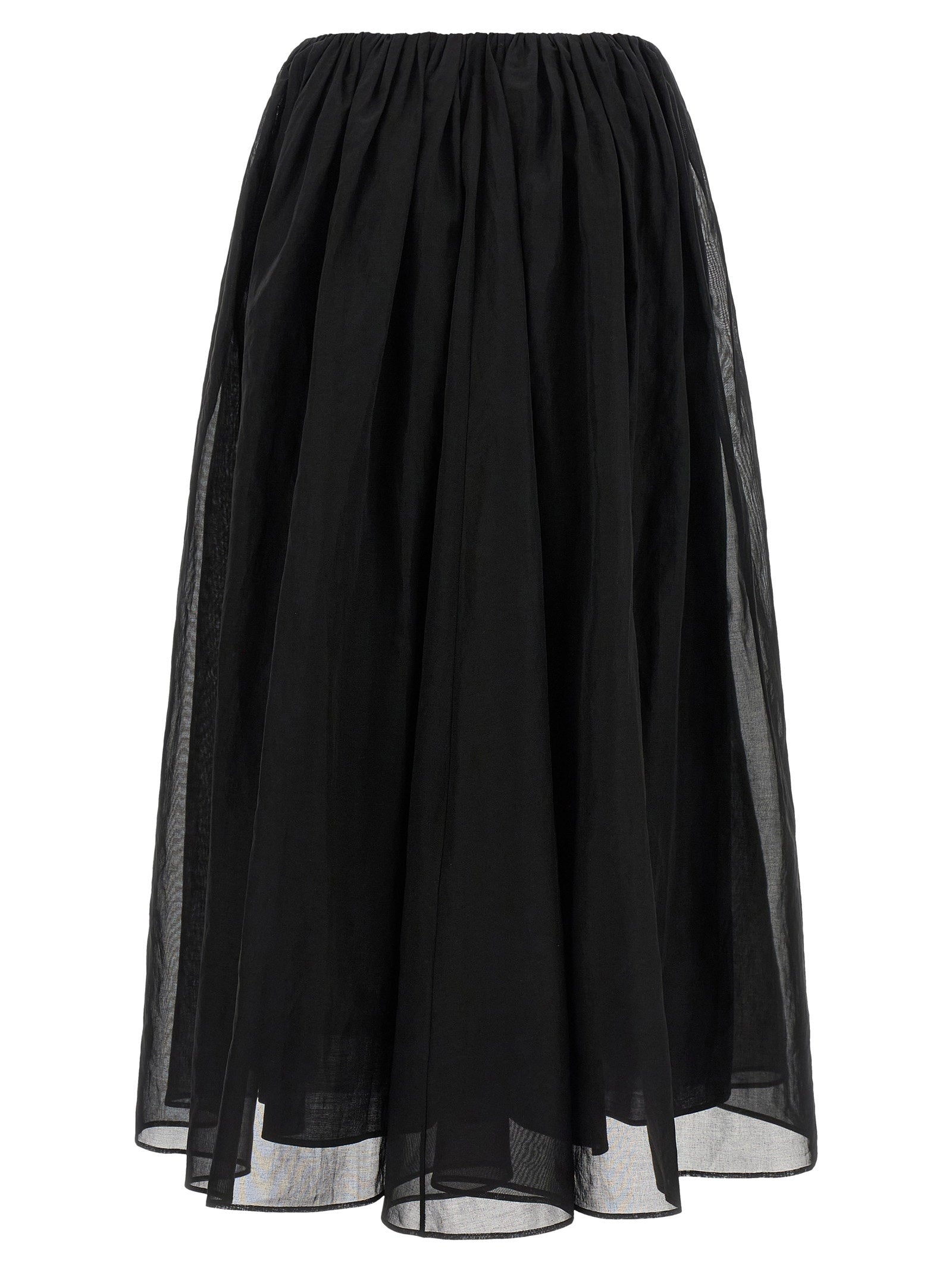 Brunello Cucinelli Organza Skirt Black