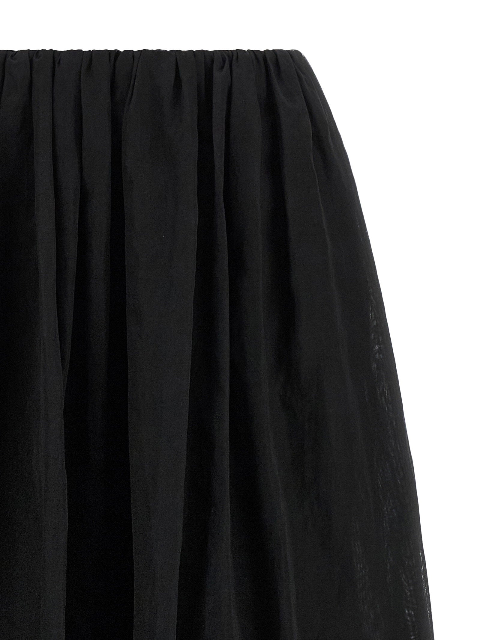 Brunello Cucinelli Organza Skirt Black
