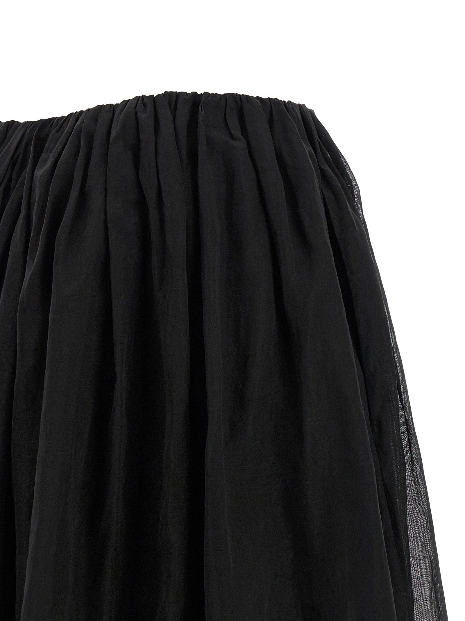 Brunello Cucinelli Organza Skirt Black
