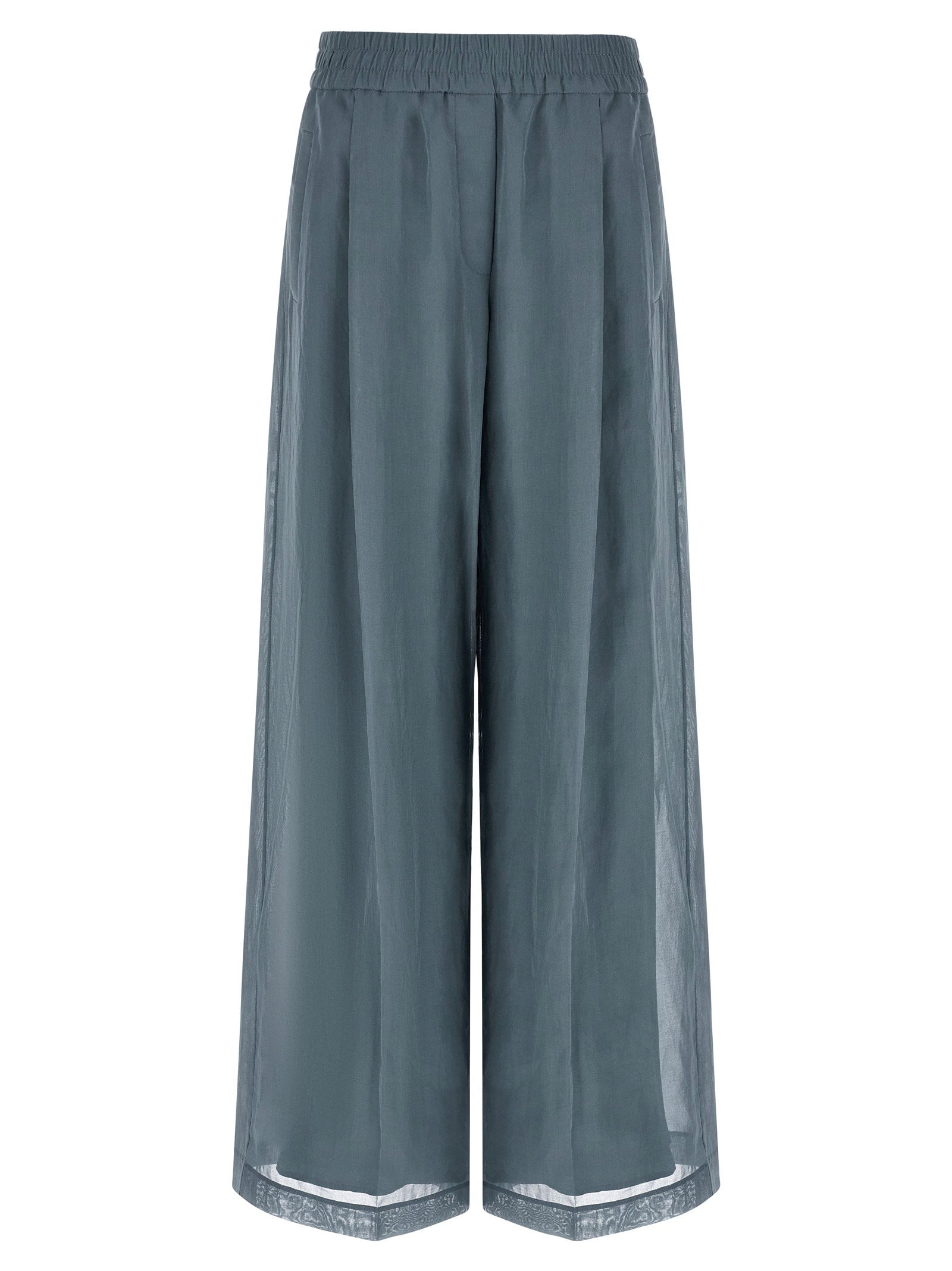 Brunello Cucinelli Loose Track Pants Blue