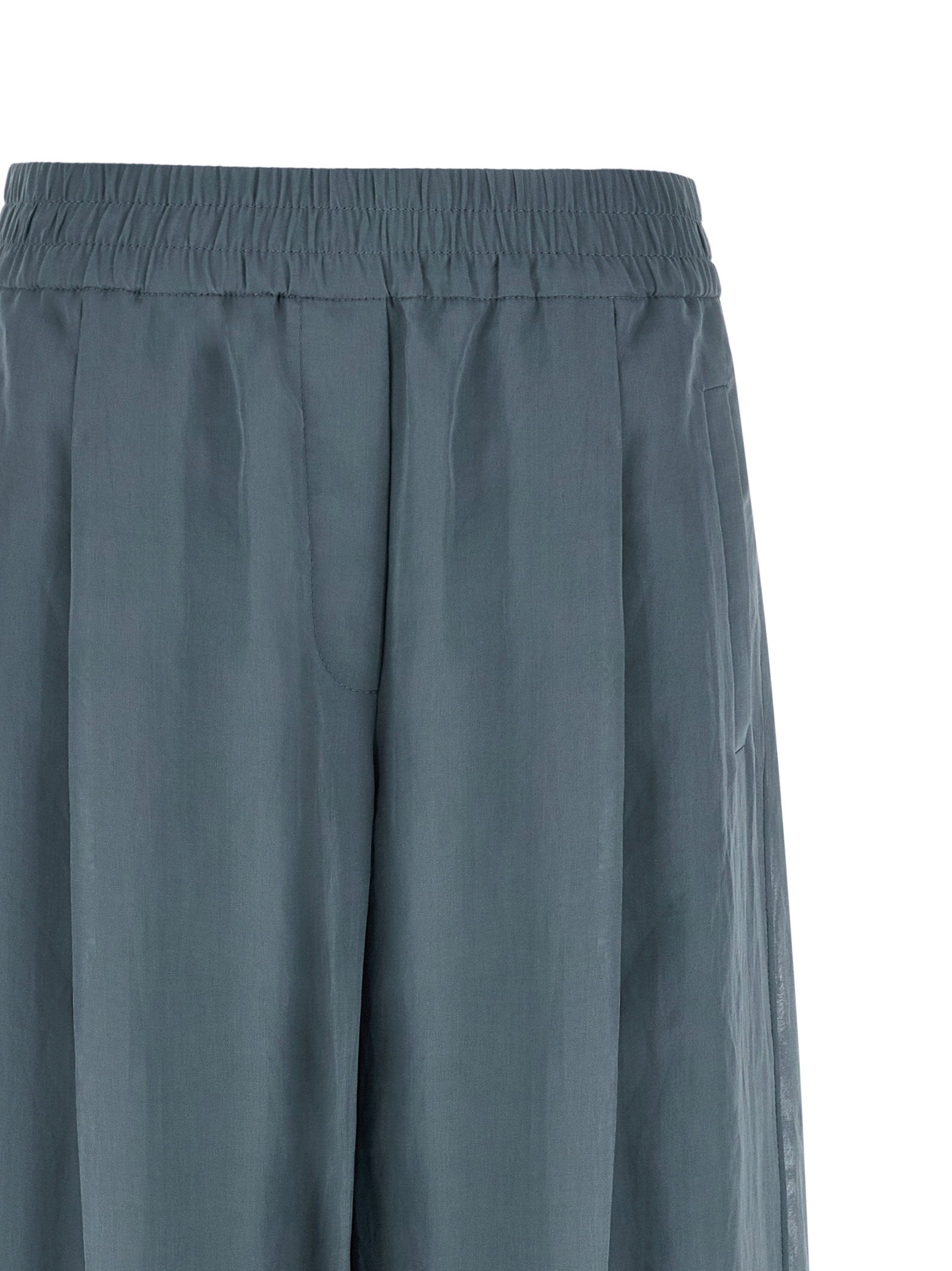 Brunello Cucinelli Loose Track Pants Blue