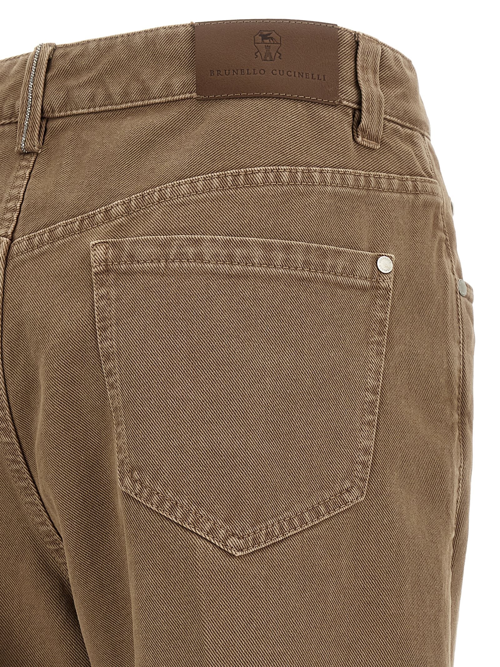 Brunello Cucinelli Denim Pants Beige