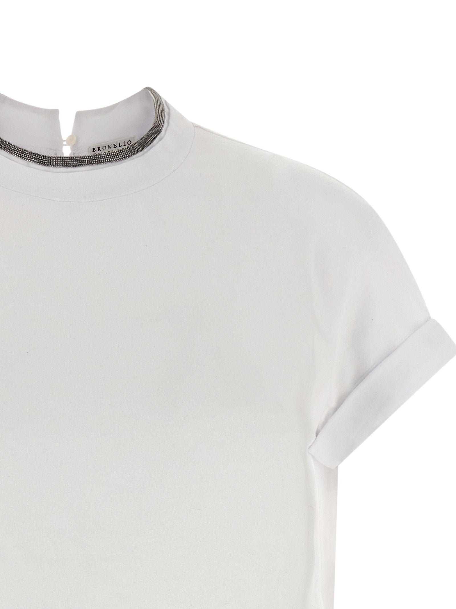Brunello Cucinelli ‘monile’ Jersey T-shirt White
