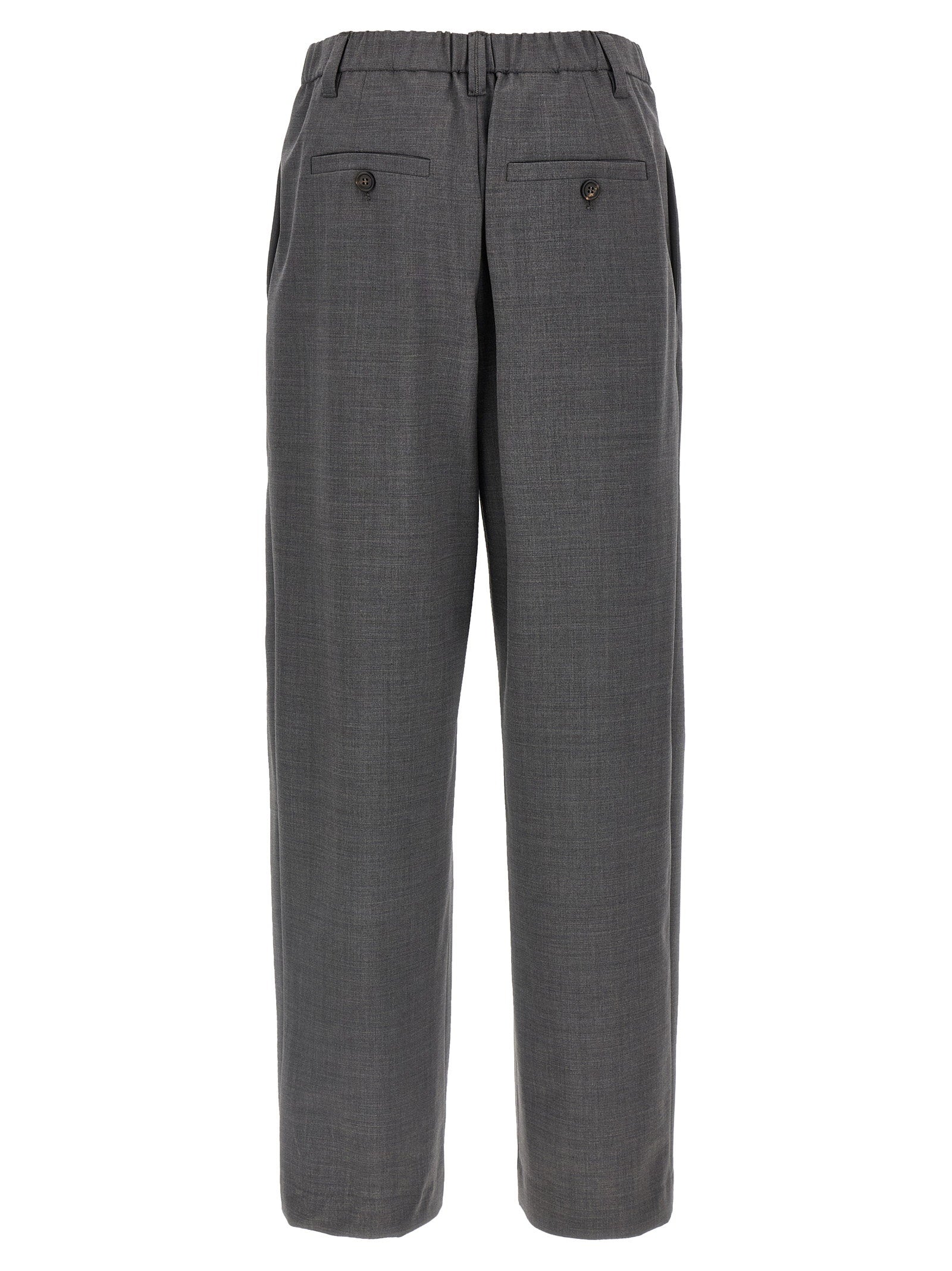 Brunello Cucinelli Sartorial Baggy Pants Gray