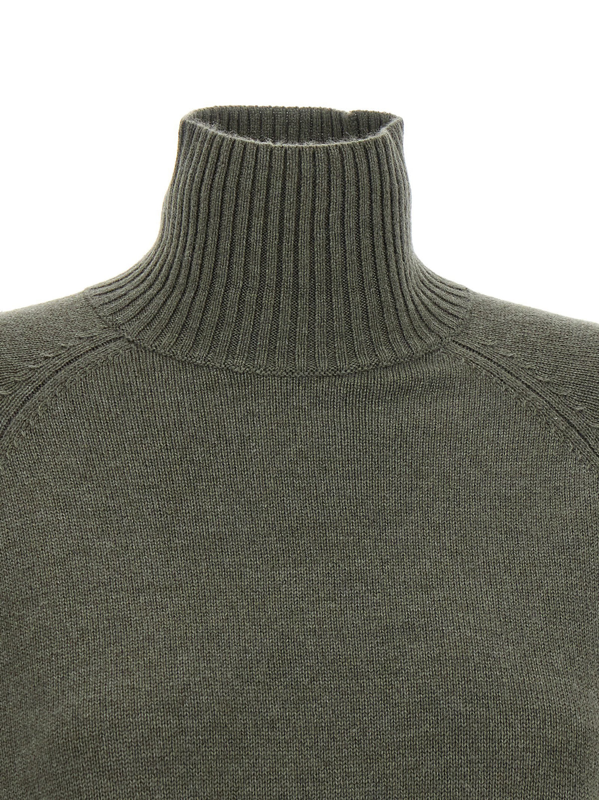 Brunello Cucinelli Monile Insert Sweater Green