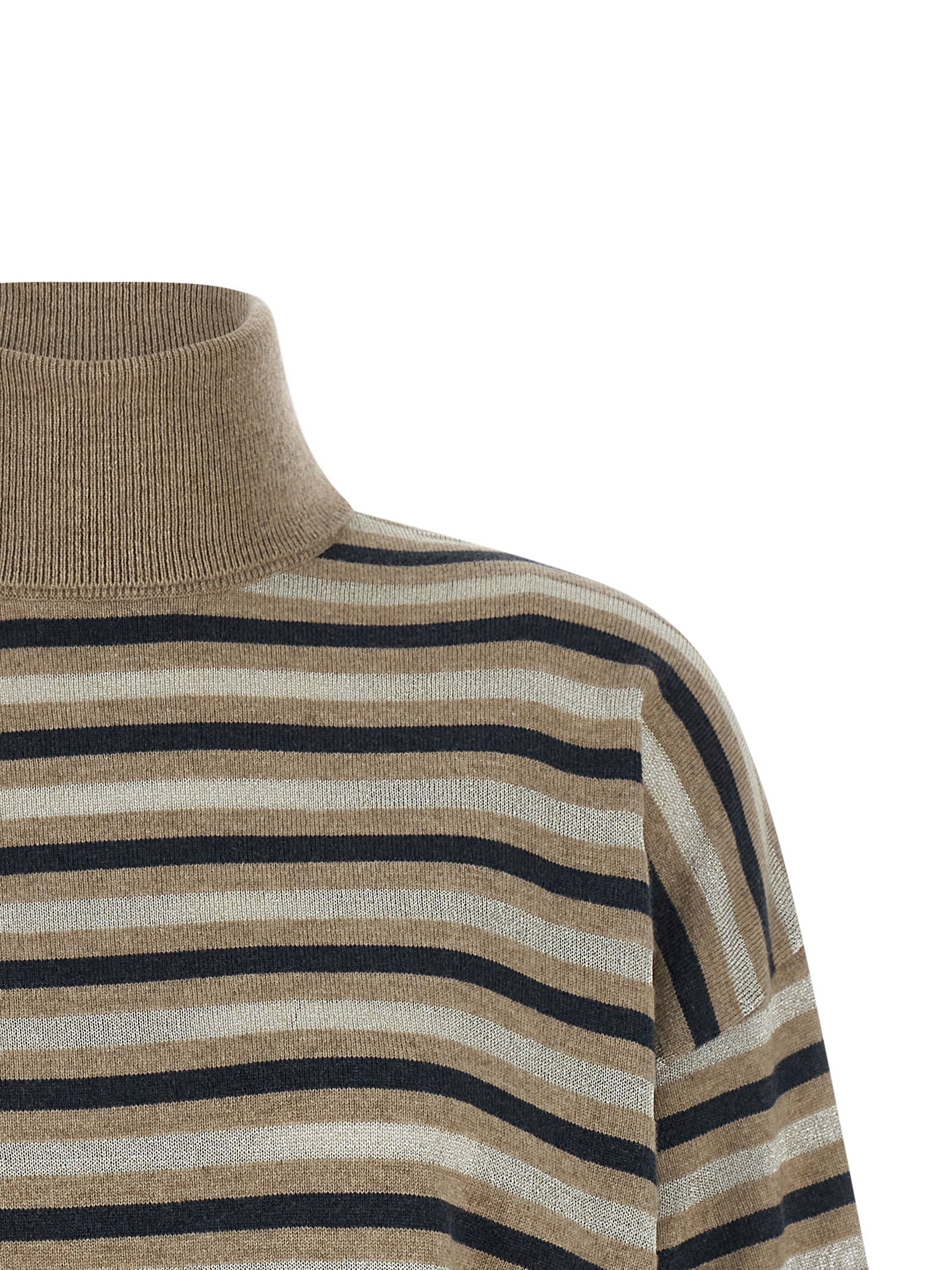 Brunello Cucinelli Sparkling Stripes Sweater Multicolor