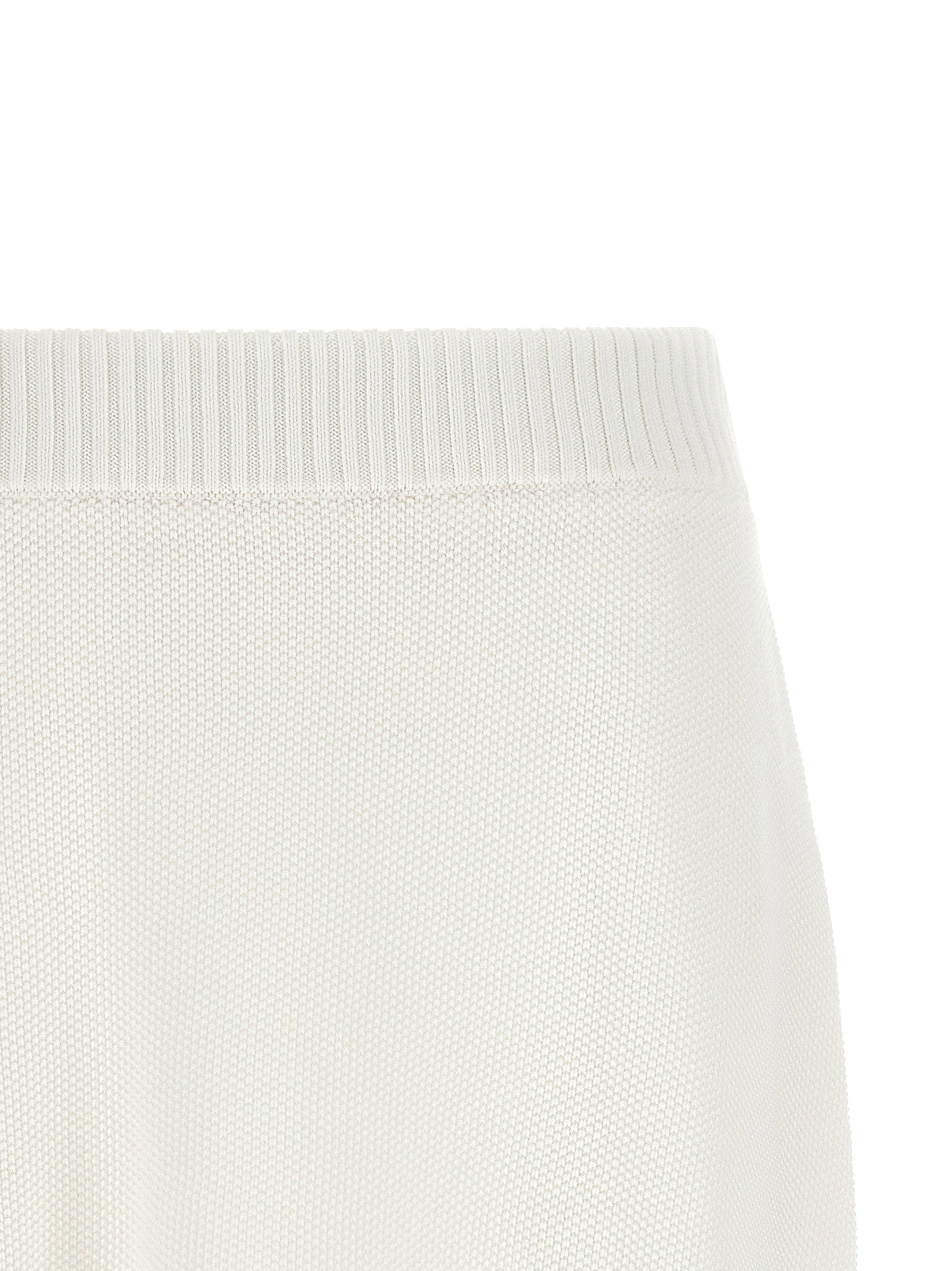 Brunello Cucinelli Piquet-effect Skirt - Active Line White