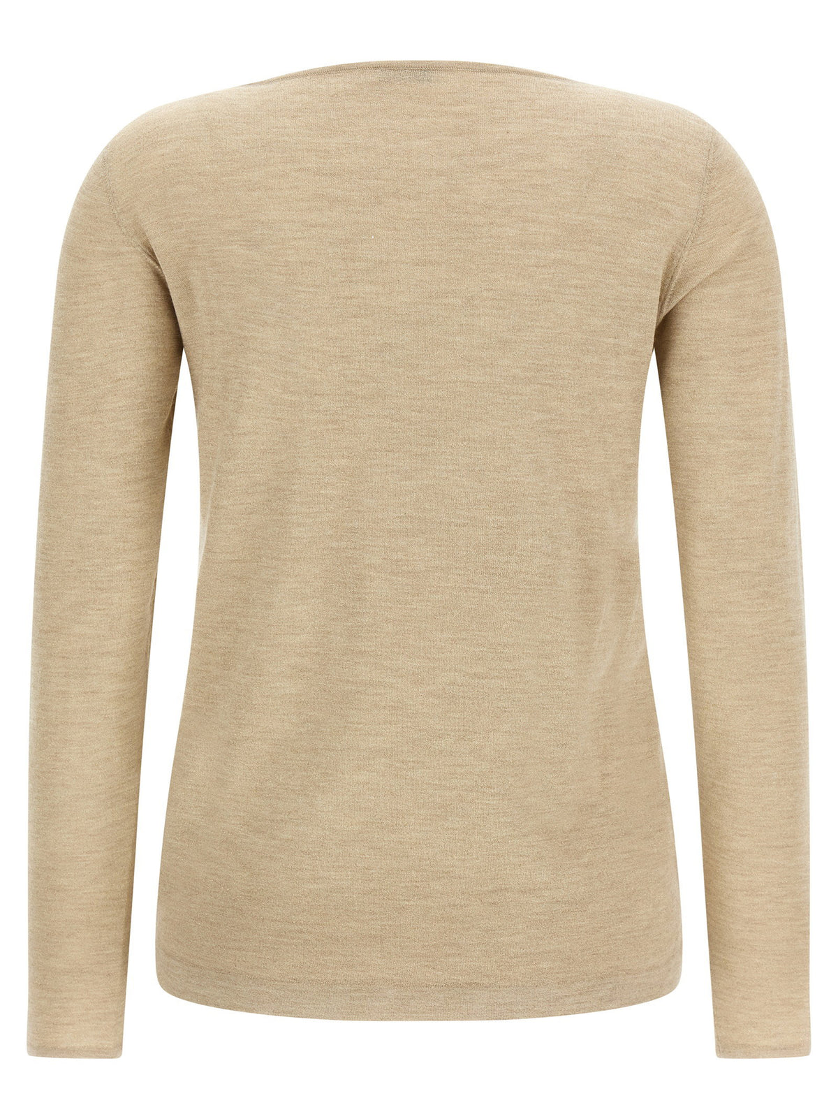 Brunello Cucinelli Scollo A Barchetta In Lurex Sweater Beige