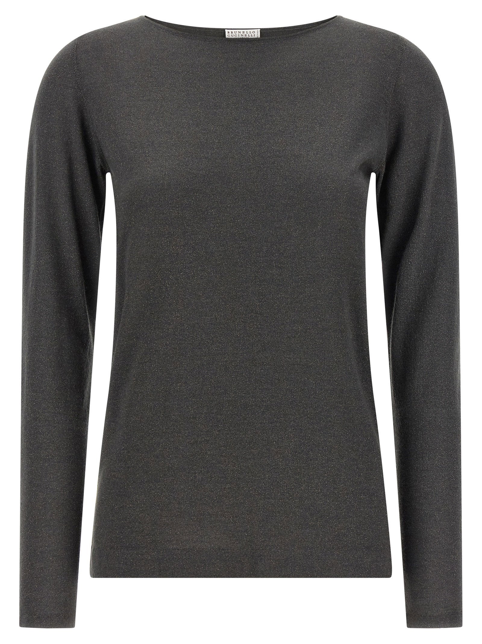 Brunello Cucinelli Sparkling Sweater Gray