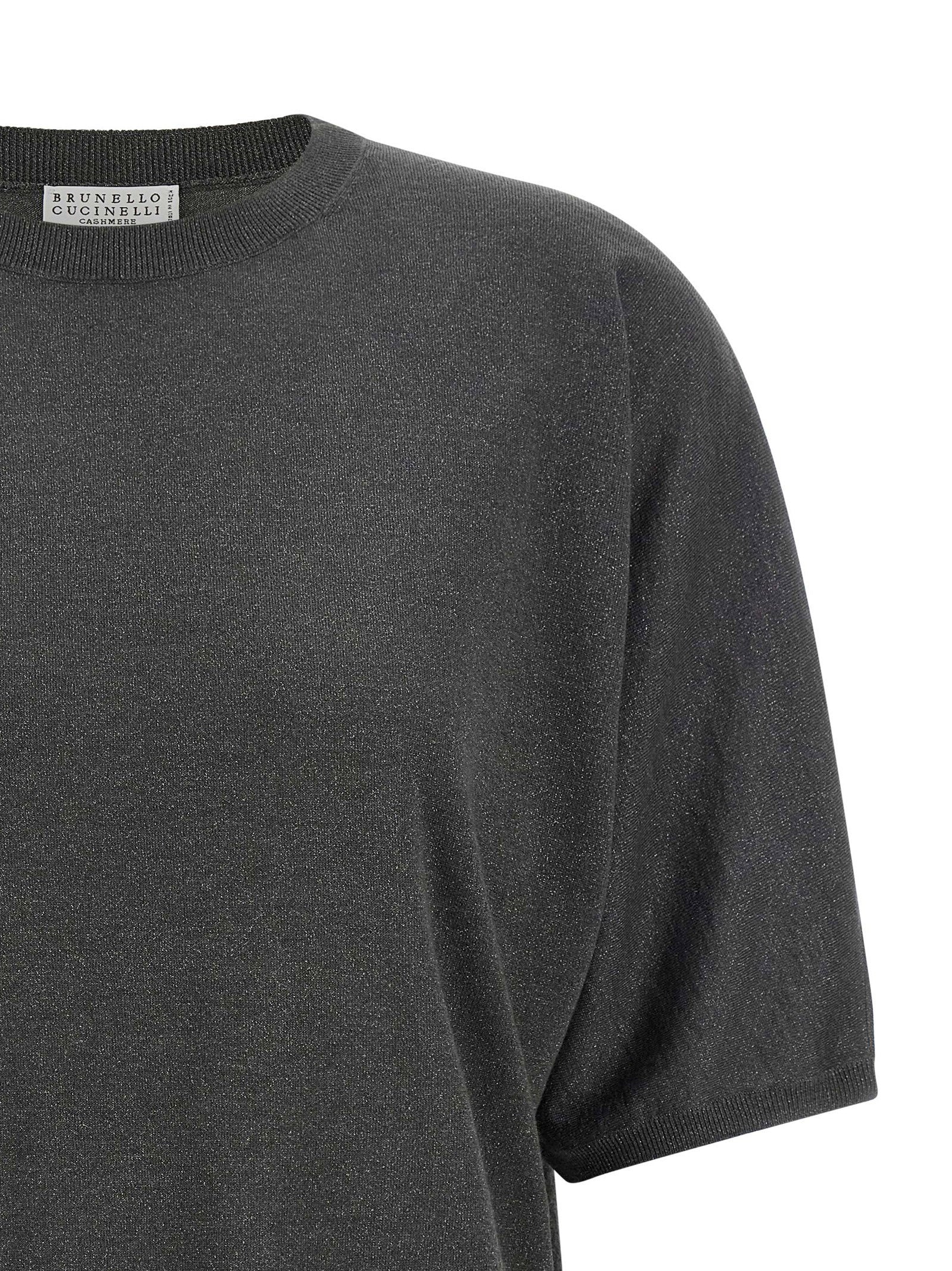 Brunello Cucinelli Sparkling Sweater Gray