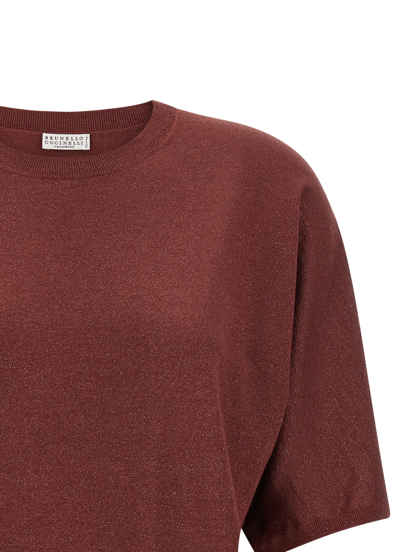 Brunello Cucinelli Sparkling Sweater Bordeaux