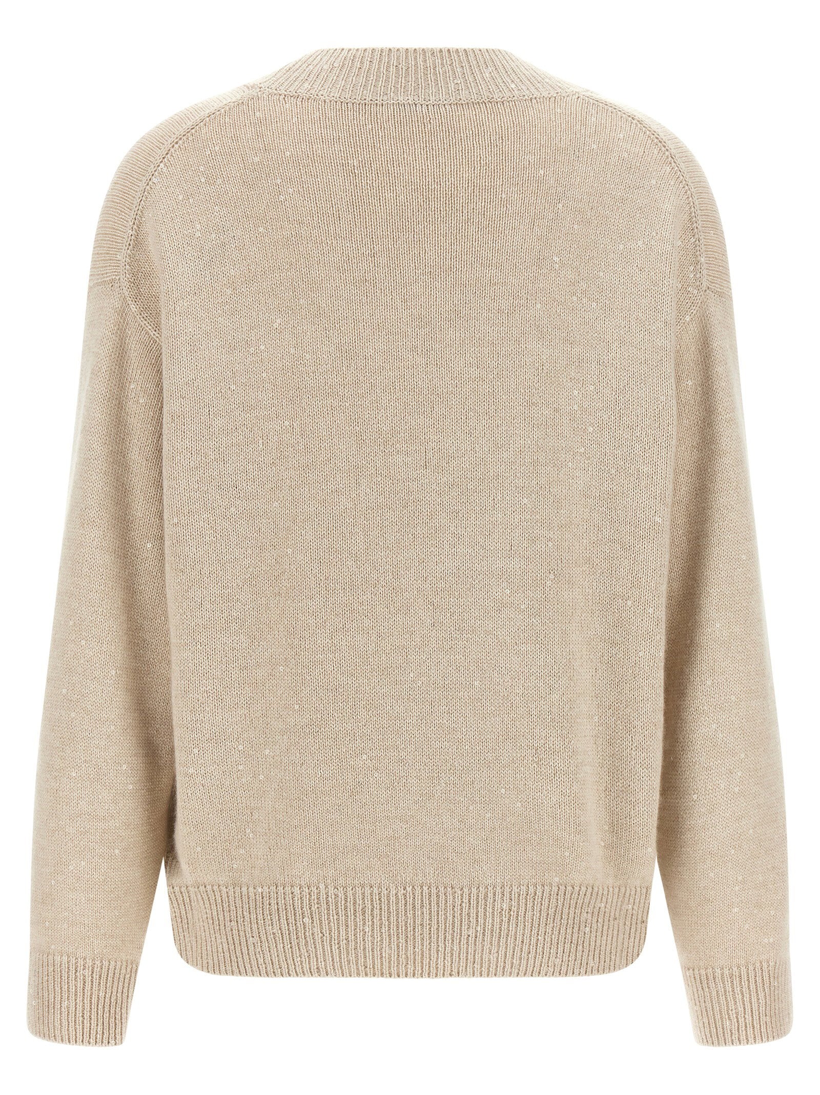 Brunello Cucinelli Diamante Sweater Beige