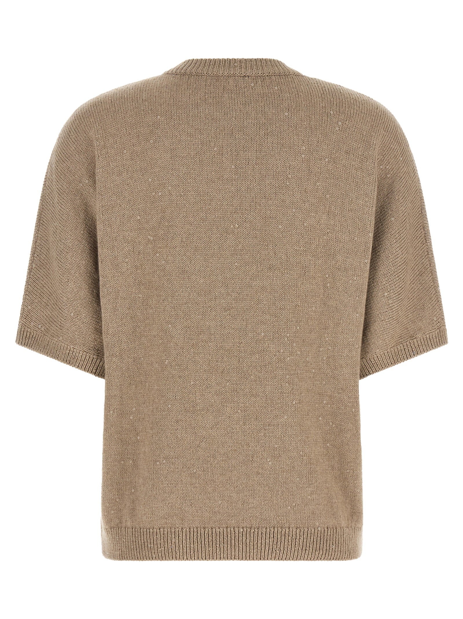 Brunello Cucinelli Diamante Sweater Beige