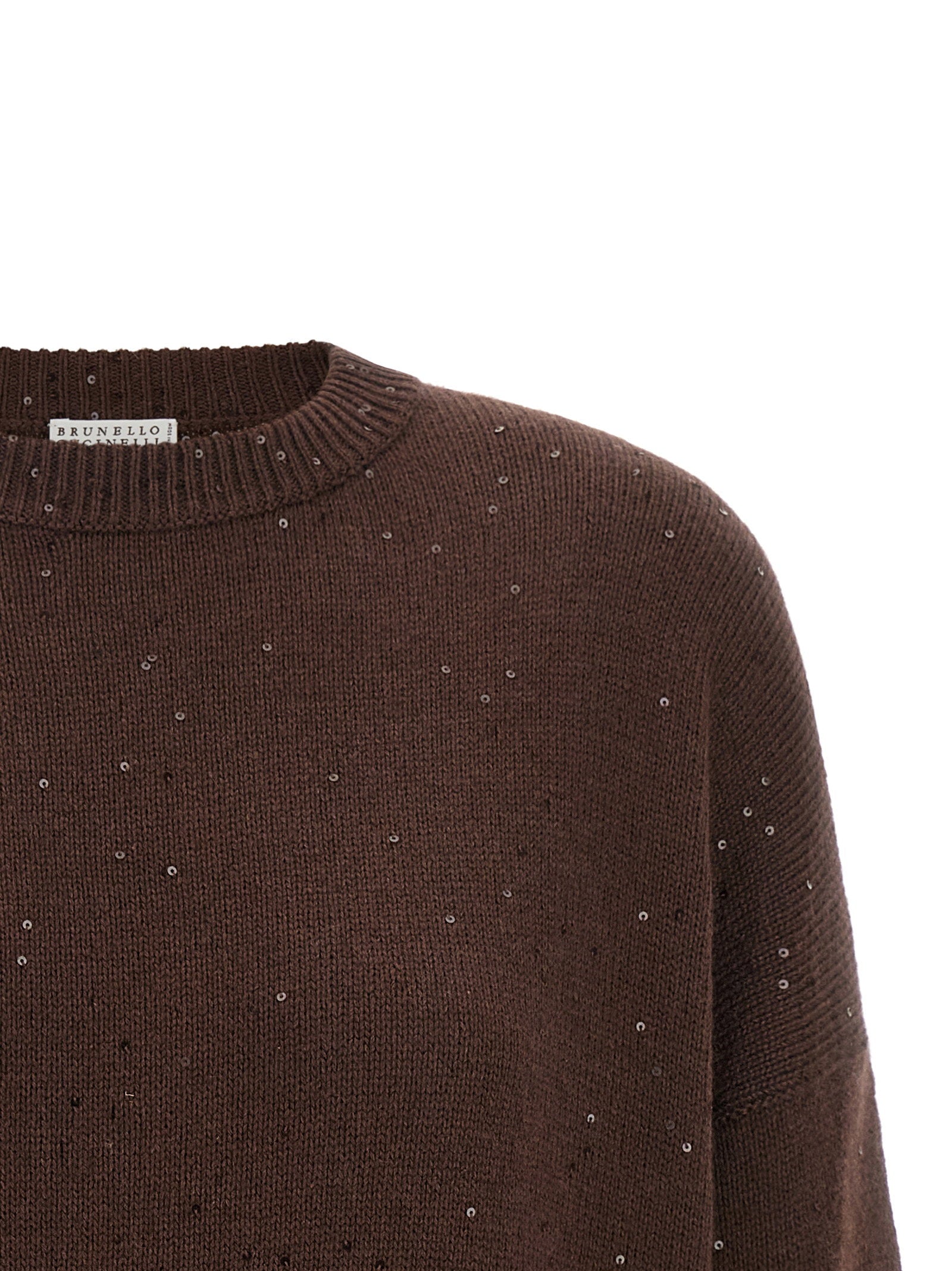 Brunello Cucinelli Diamante Sweater Brown