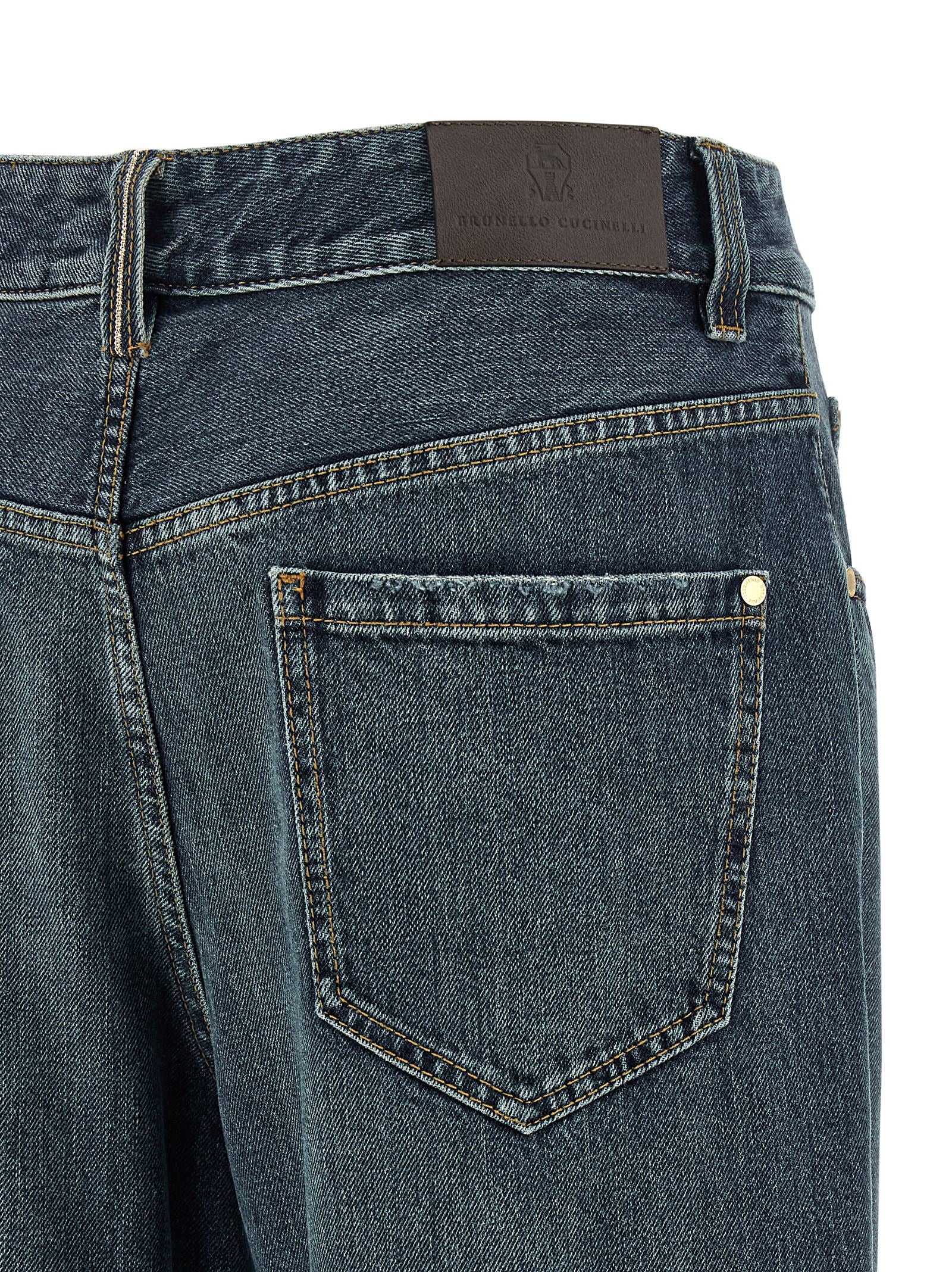 Brunello Cucinelli Contemporary Loose Jeans Blue