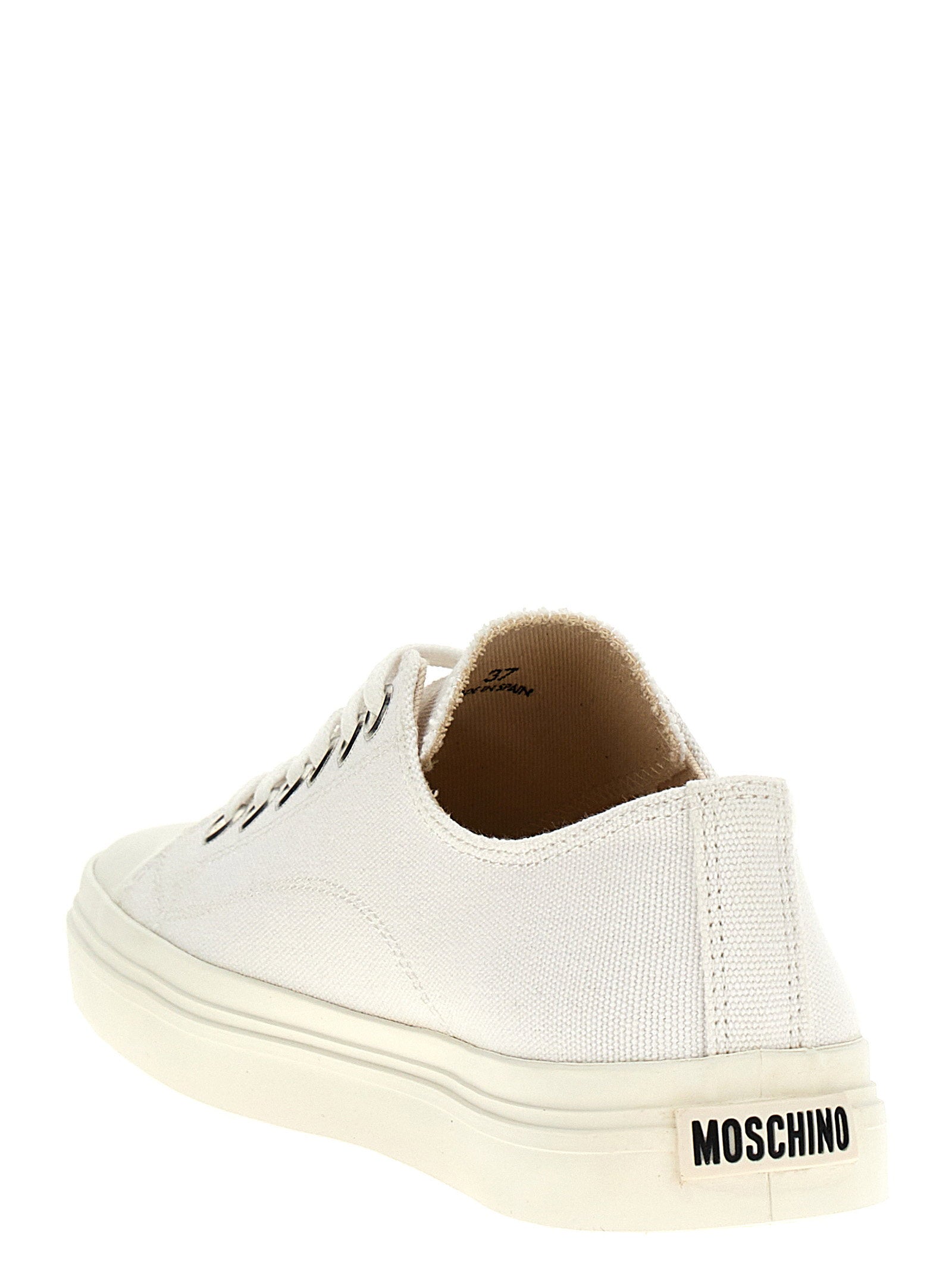 Moschino Canvas Sneakers White