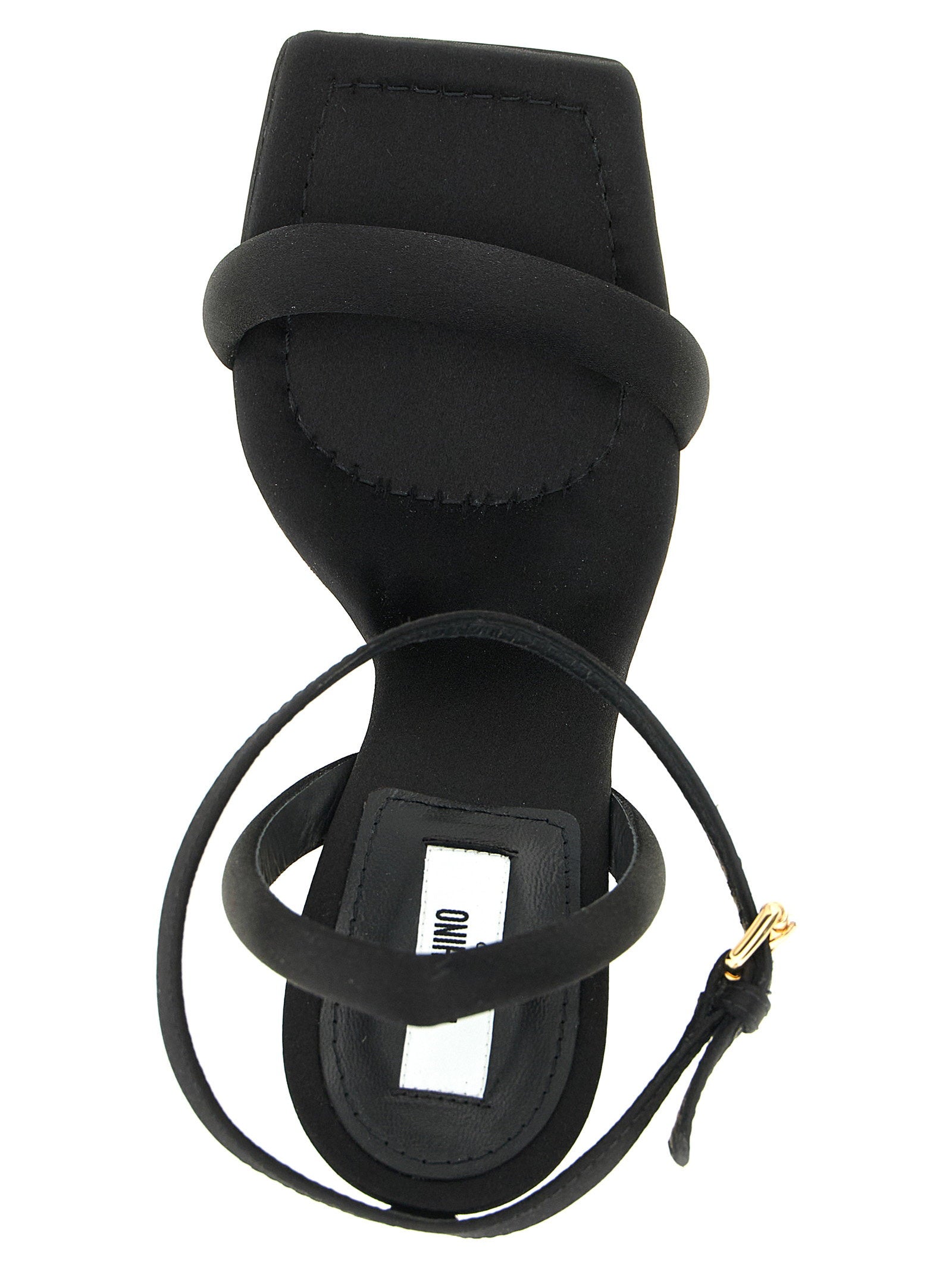 Moschino Satin Sandals Black