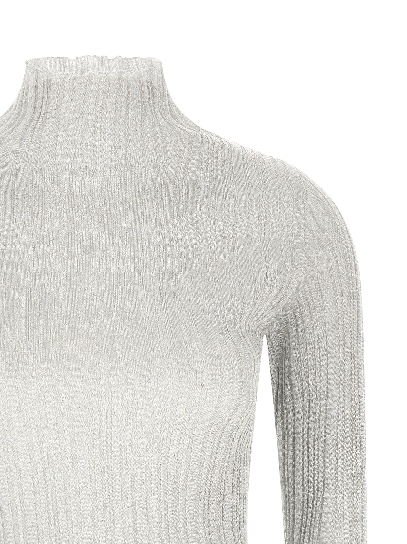Fabiana Filippi Lamé Thread Sweater Gray