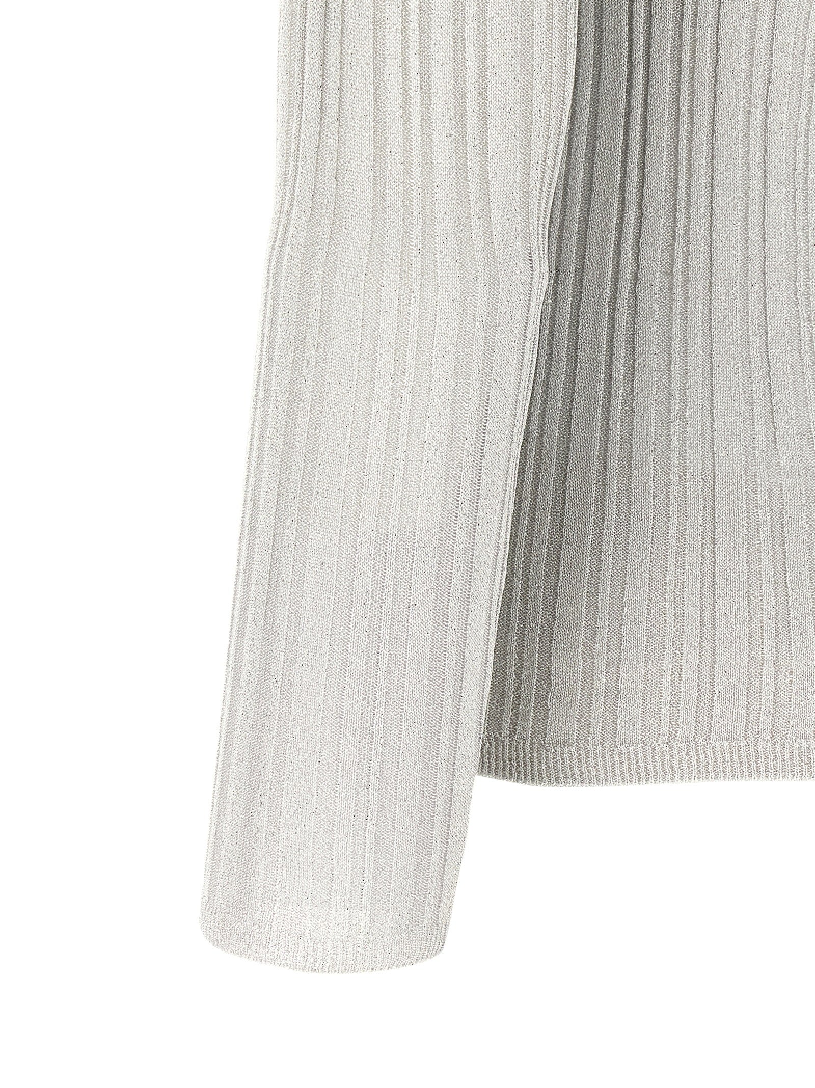 Fabiana Filippi Lamé Thread Sweater Gray