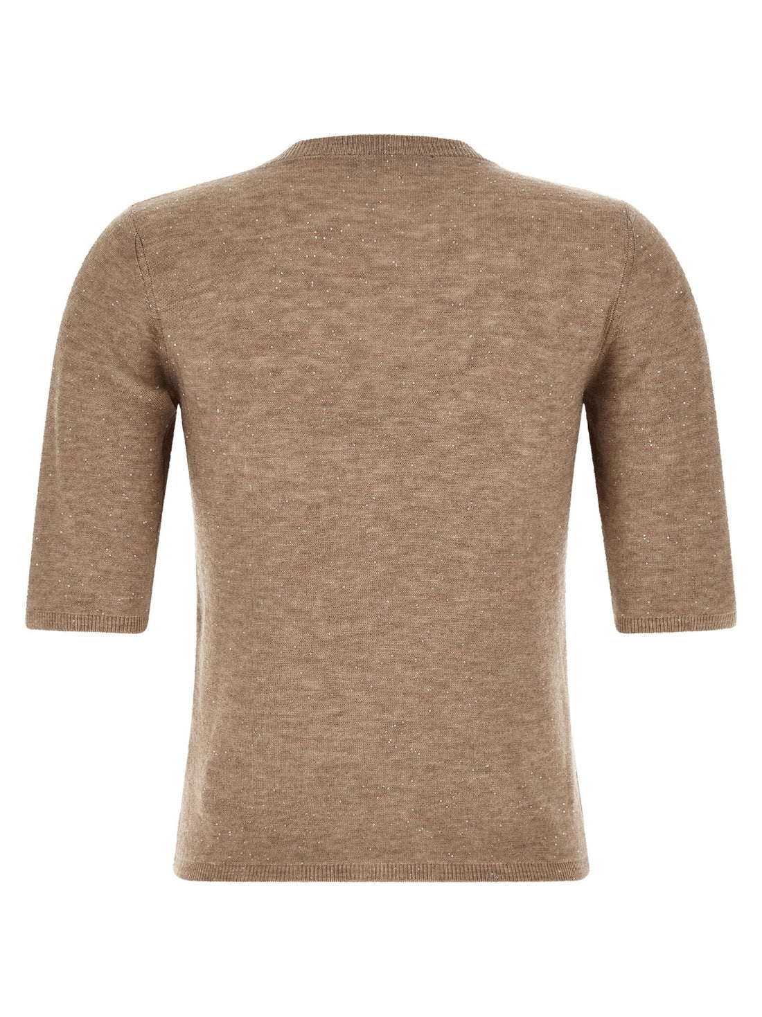 Fabiana Filippi Micro Sequin T-shirt Beige