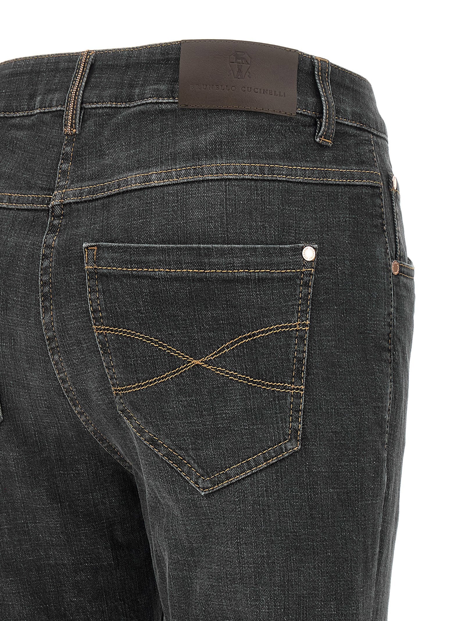 Brunello Cucinelli Slim Jeans Gray