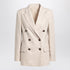 Brunello Cucinelli Double-Breasted Wool and Cashmere Jacket Beige