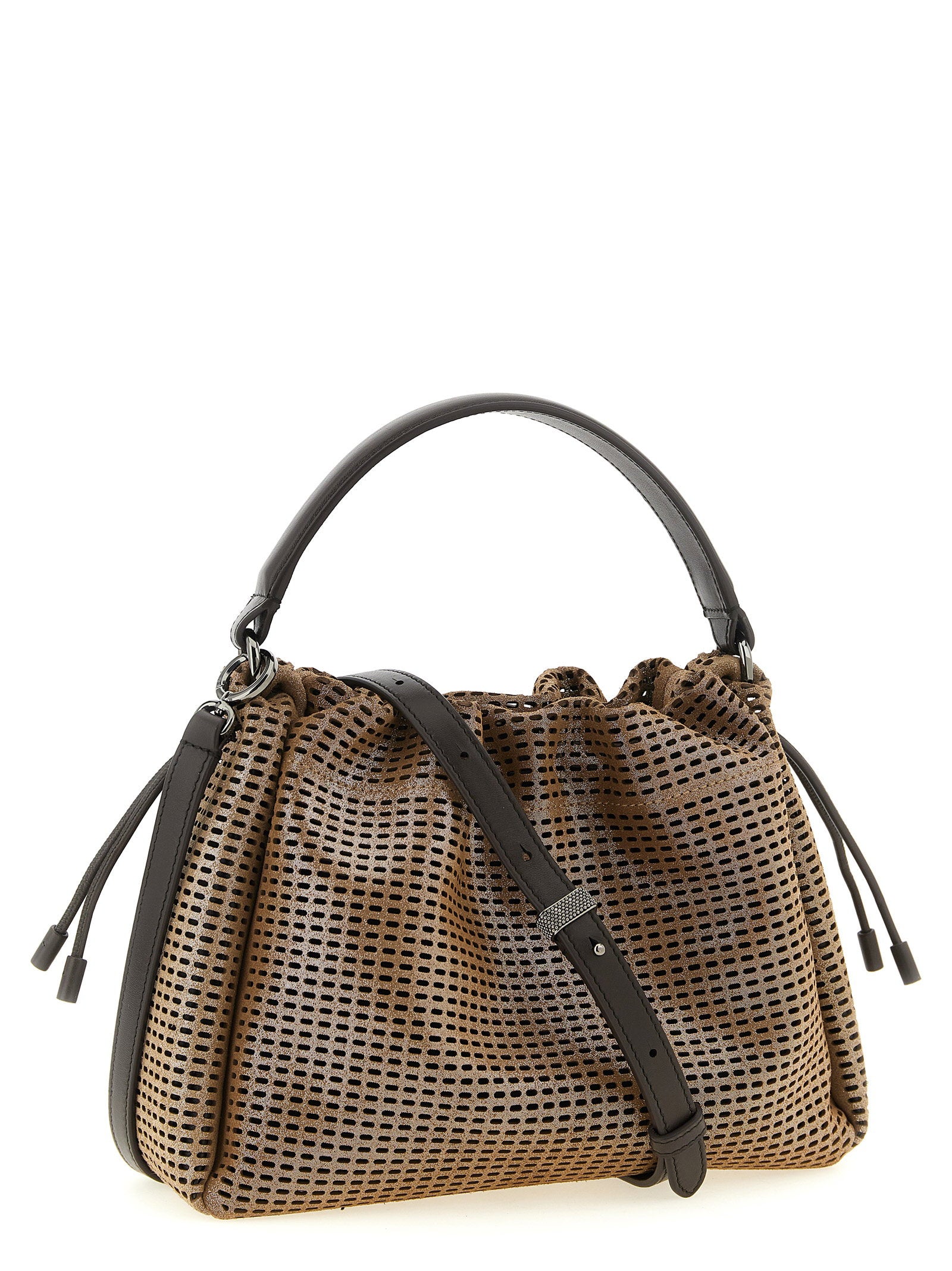 Brunello Cucinelli Bucket Mellow Small Handbag Brown