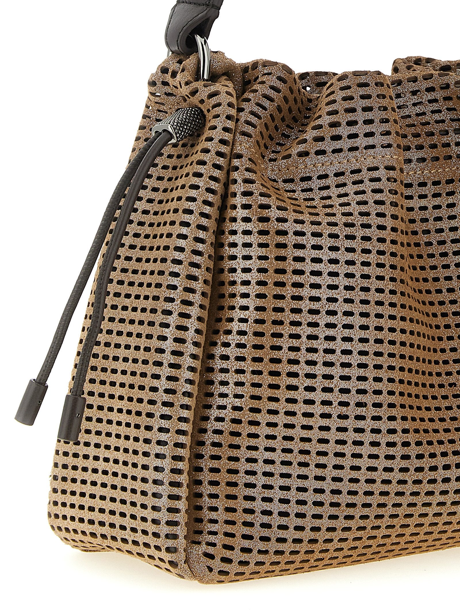 Brunello Cucinelli Bucket Mellow Small Handbag Brown