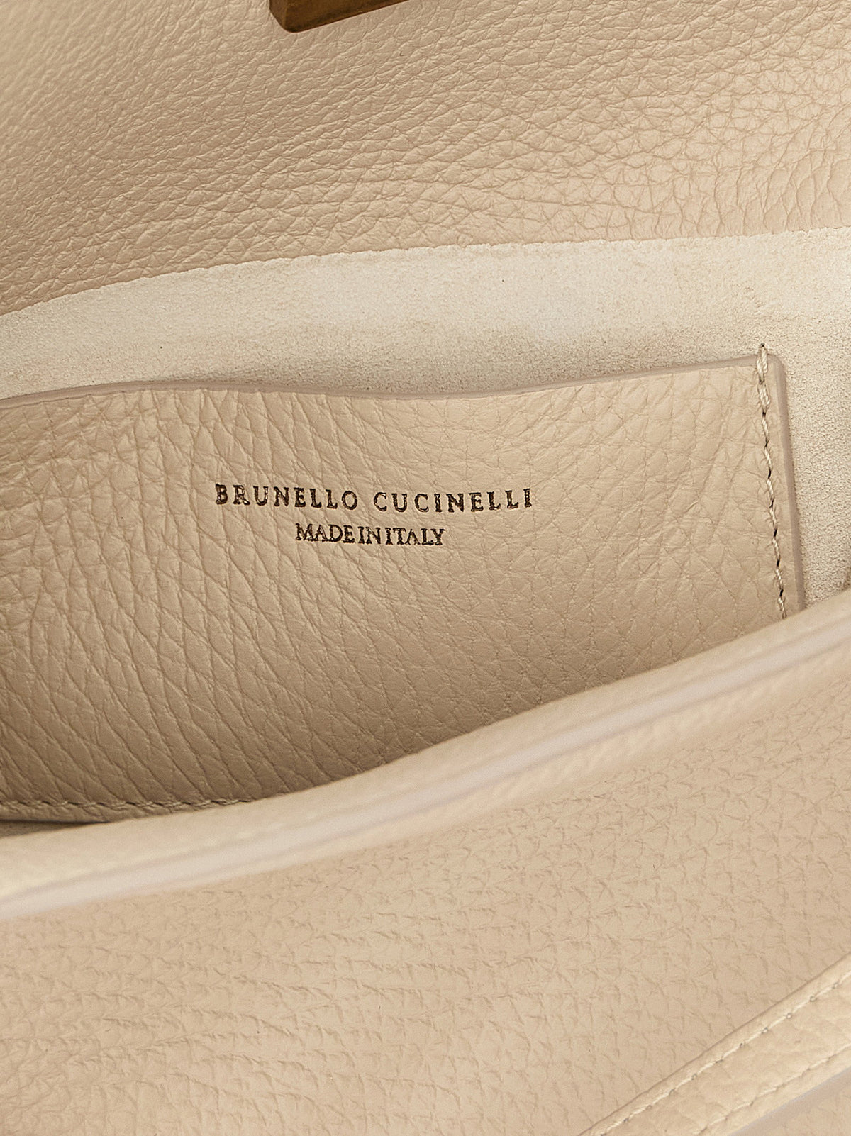 Brunello Cucinelli Sartorial Bucket Small Handbag Beige