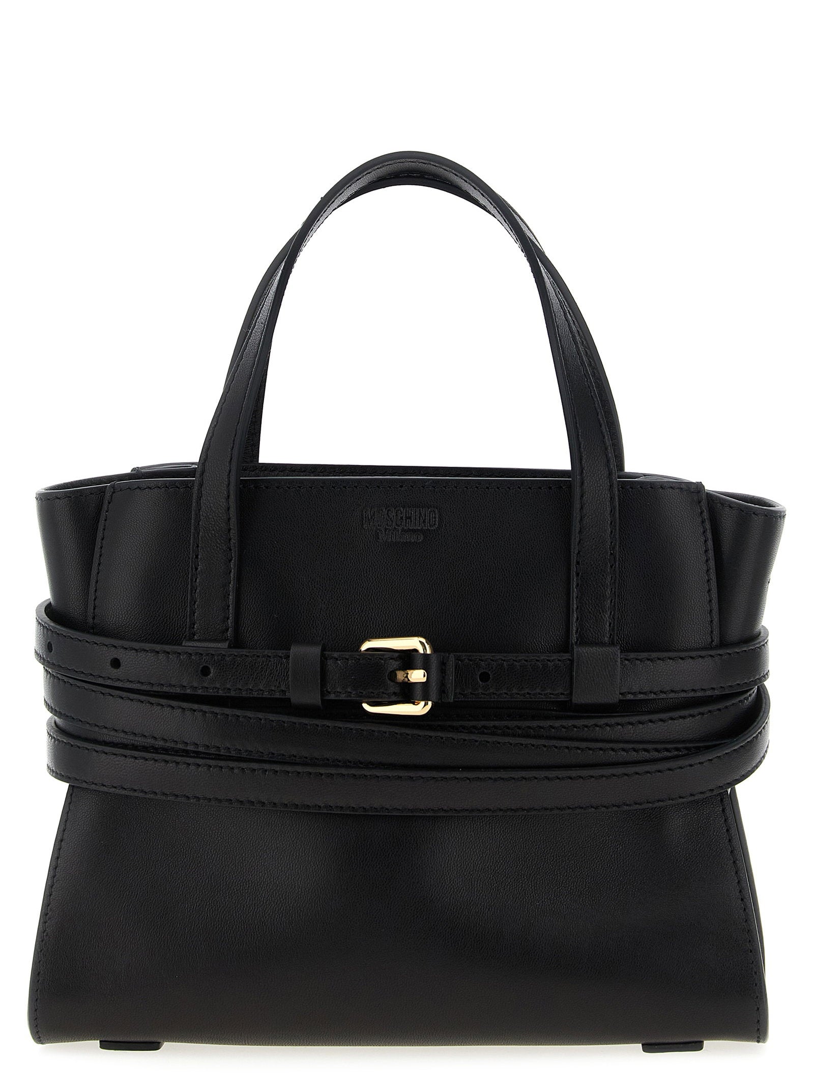 Moschino Tie Me Small Handbag Black