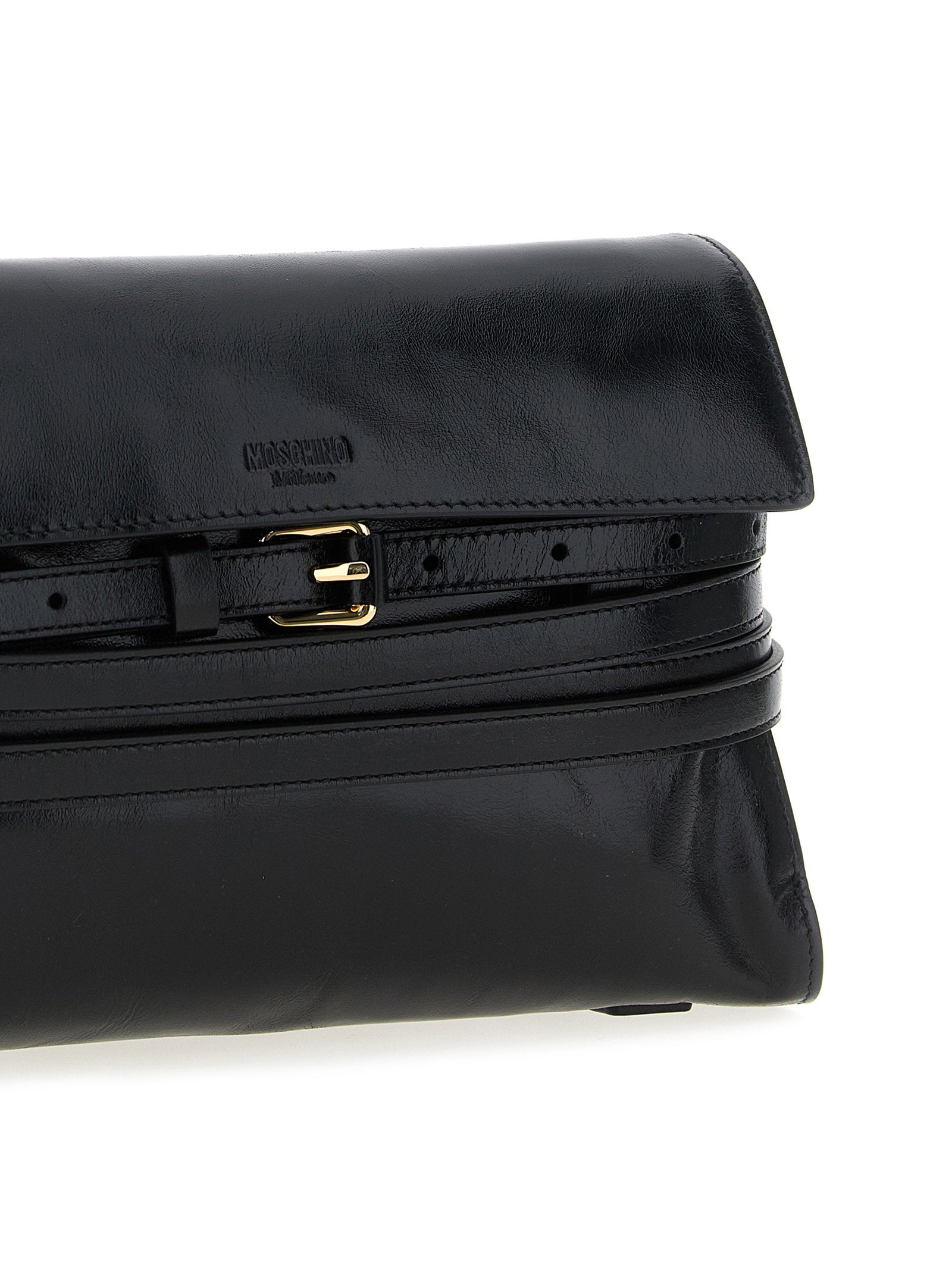 Moschino Tie Me Crossbody Bag Black