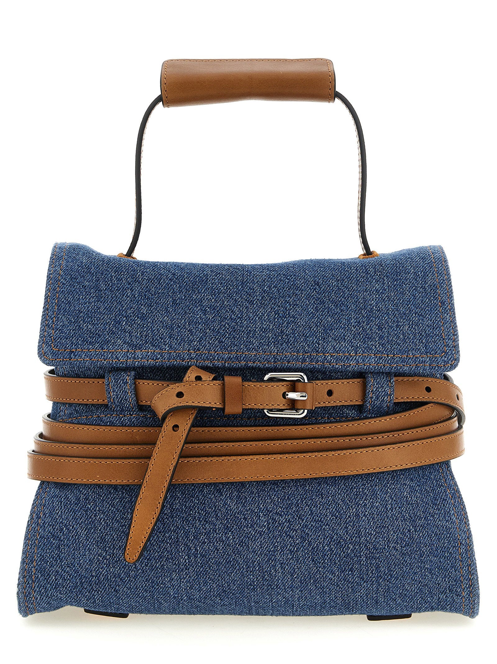 Moschino Regular Tie Me Handbag Blue