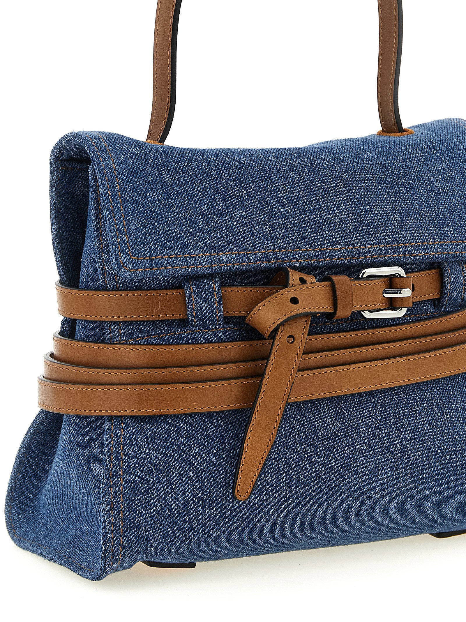 Moschino Regular Tie Me Handbag Blue