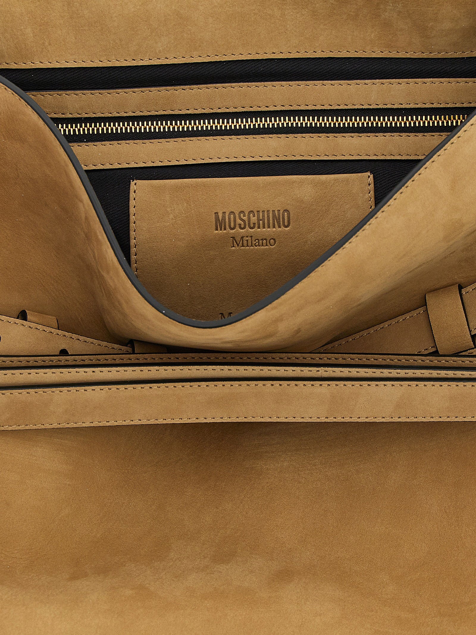 Moschino Tie Me Shoulder Bag Beige
