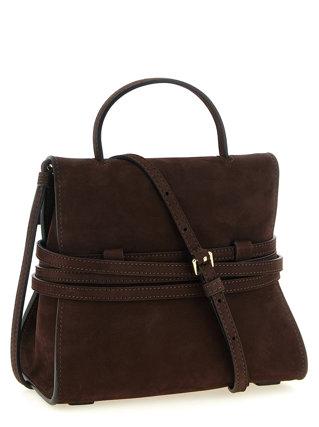 Moschino Regular Tie Me Handbag Brown